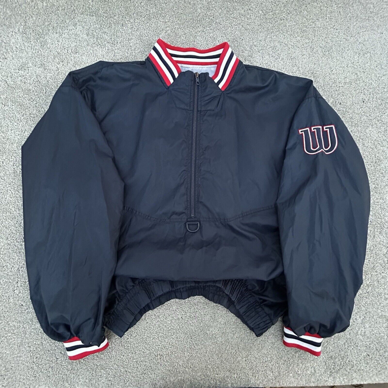 Wilson Vintage Wilson Jacket Adult XXL 1/2 Zip Windbreaker Baseball Size US XXL / EU 58 / 5 - 1 Thumbnail