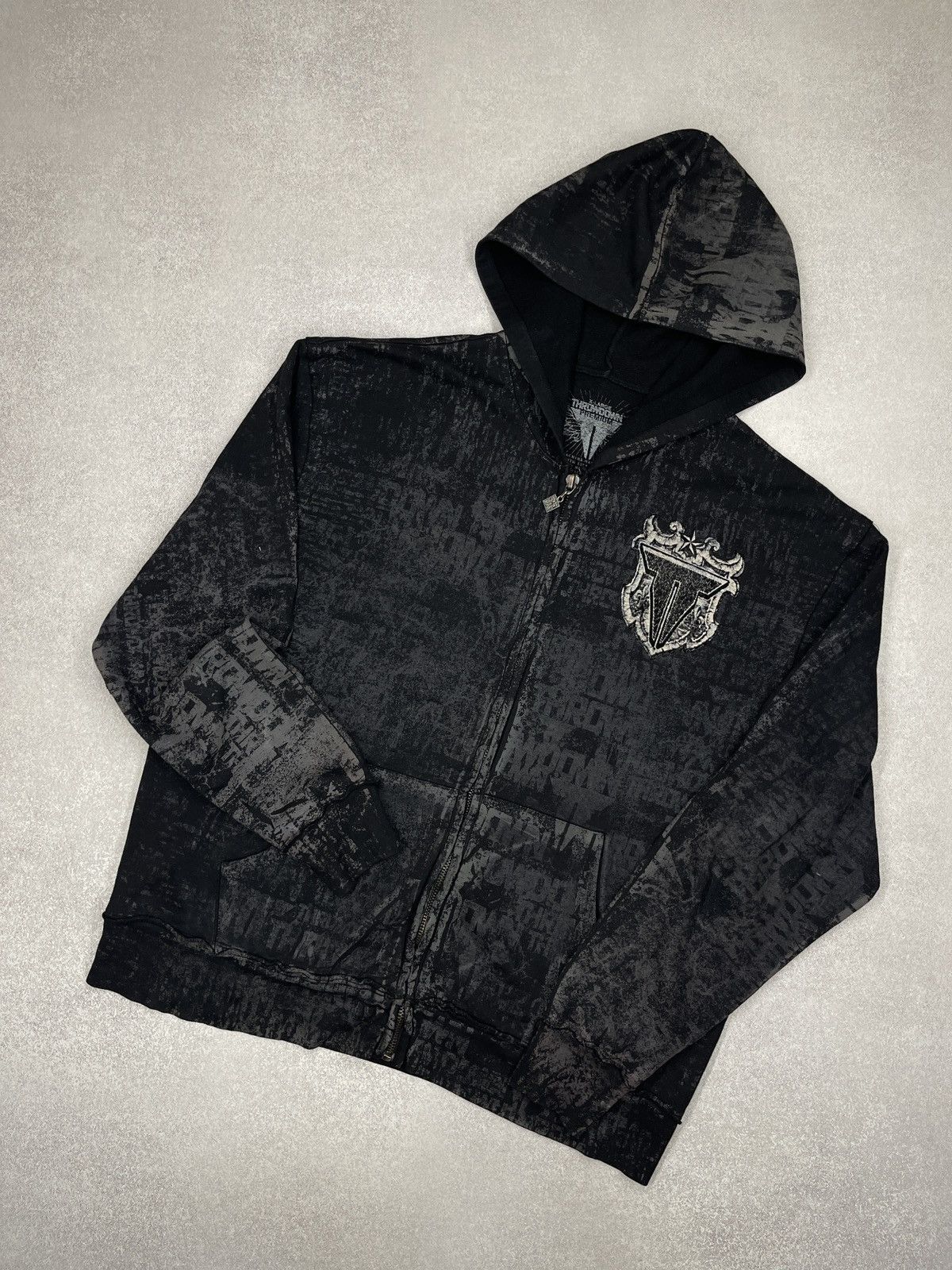 Affliction Affliction Throwdown Premium MMA Hoodie Full Print Big Logo Size US XL / EU 56 / 4 - 6 Thumbnail