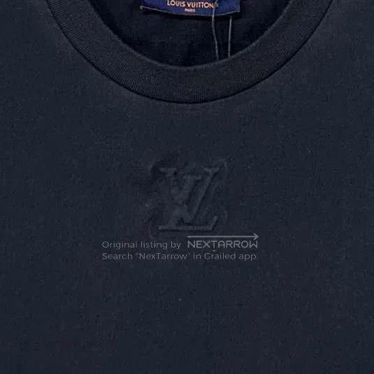 Louis Vuitton Louis Vuitton Black Logo Short Sleeve T. Size US L / EU 52-54 / 3 - 4 Thumbnail