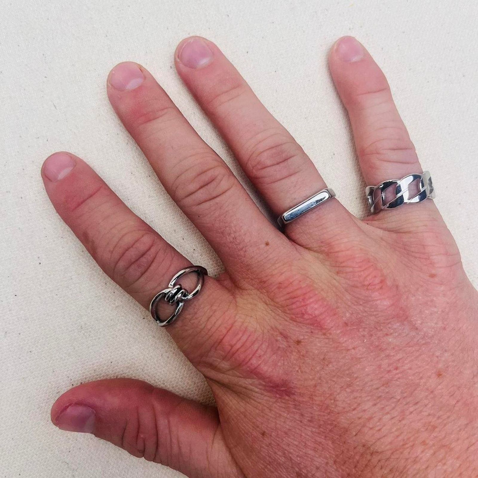 Vintage Y2k 2000s vintage silver style ring Size ONE SIZE - 2 Thumbnail