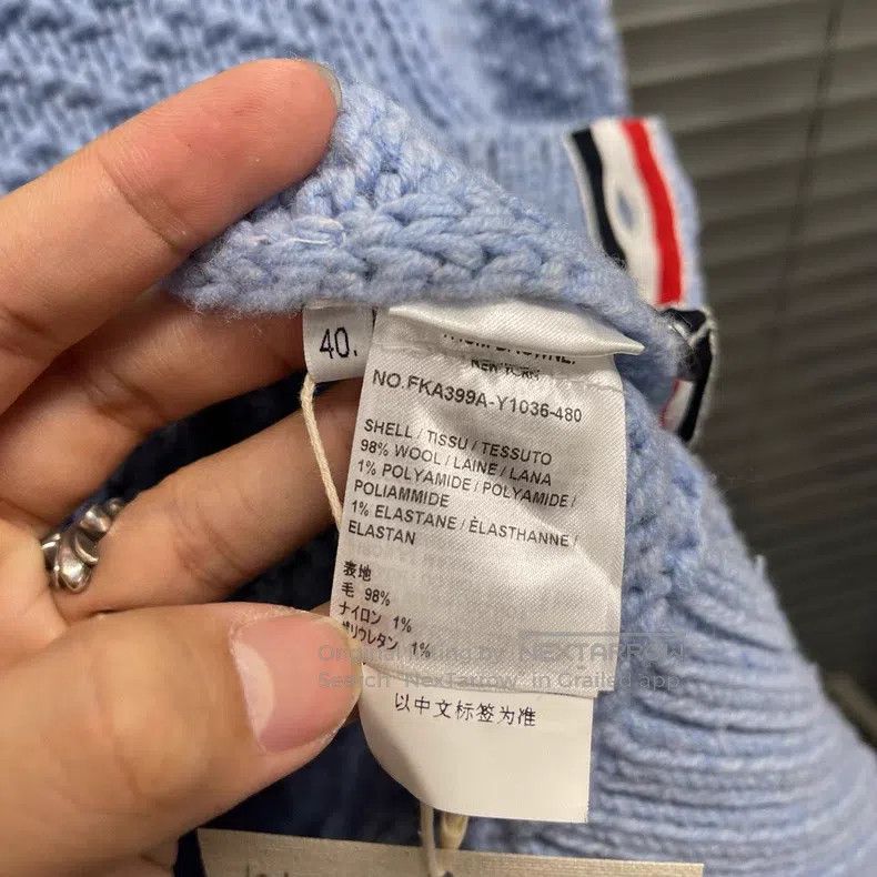 Thom Browne Thom Browne Blue Knit Sweater Size S / US 4 / IT 40 - 4 Thumbnail