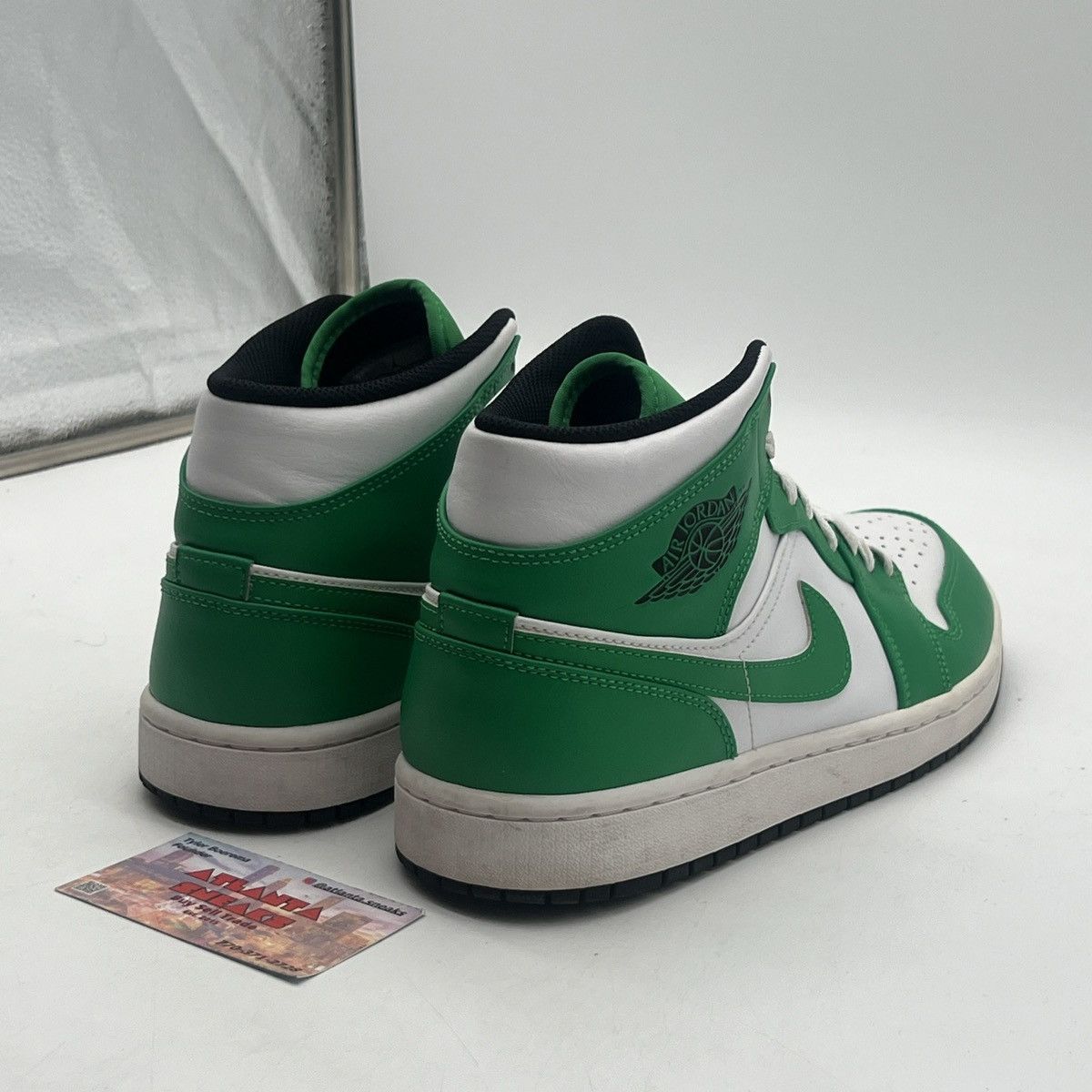 Nike Air Jordan 1 mid lucky green Size US 10 / EU 43 - 5 Thumbnail