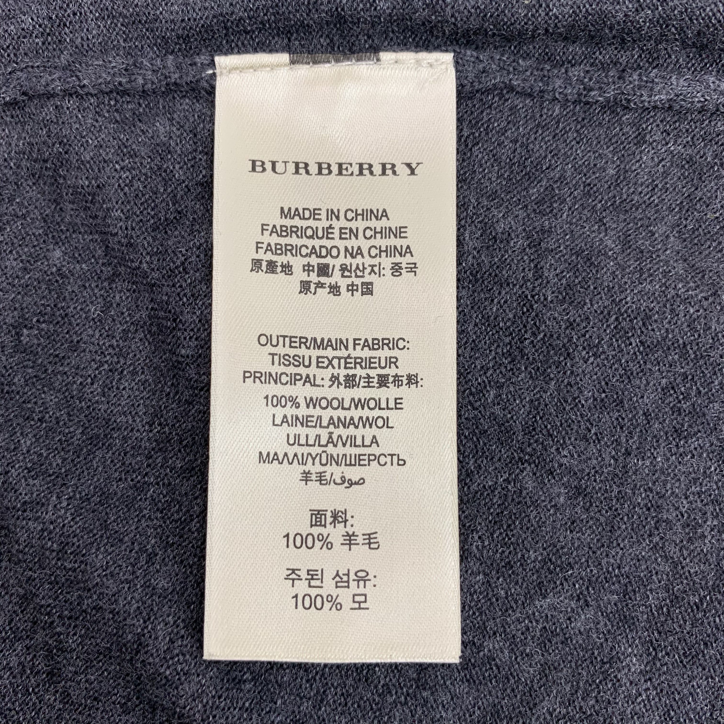 Burberry Burberry Wool Cardigan Dark Grey (M) Size US M / EU 48-50 / 2 - 6 Thumbnail
