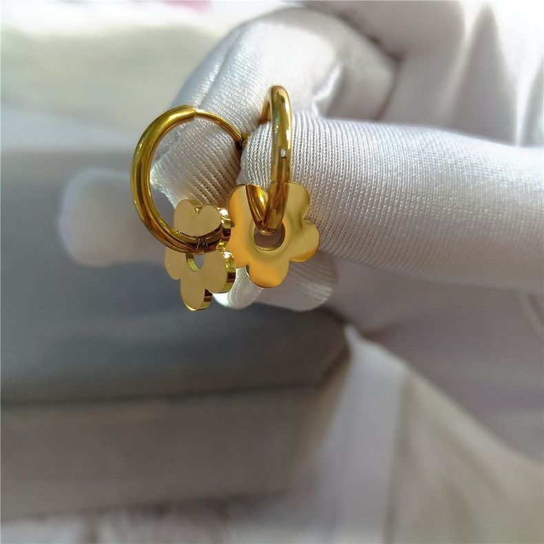 Other Flower Dangle Drop Earrings for Women Fashion Elegant Style Size ONE SIZE - 4 Thumbnail