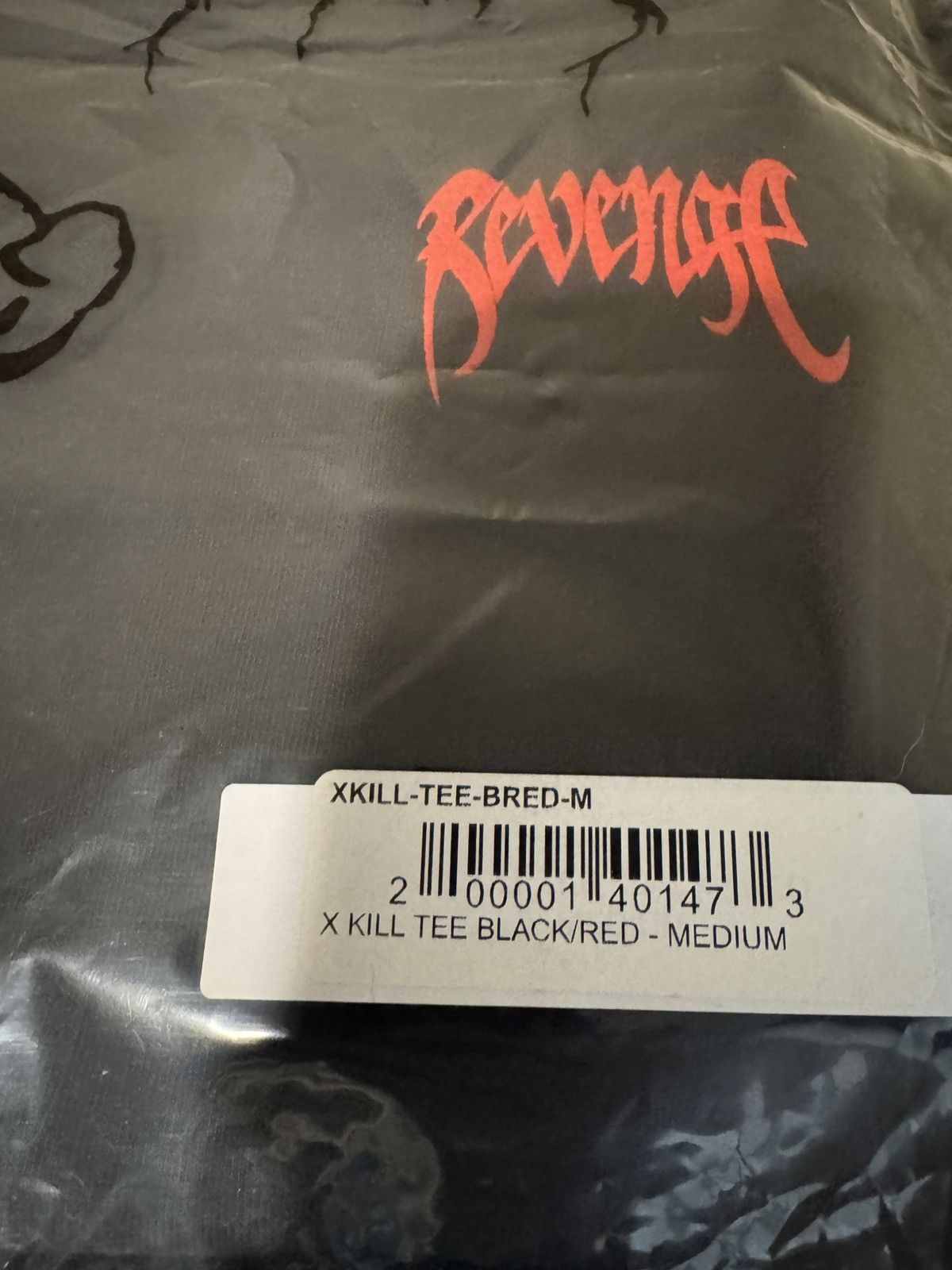 Revenge Revenge XXXTENTACION Kill Tee Black/Red Bred Size Medium Size US M / EU 48-50 / 2 - 11 Thumbnail