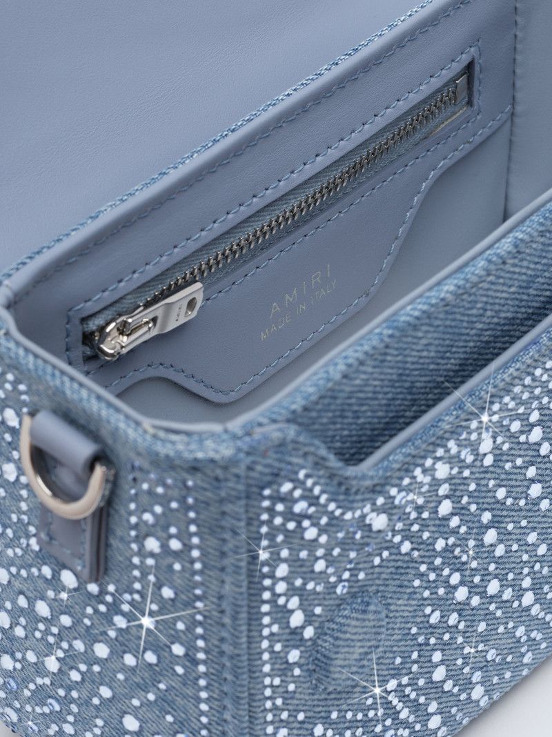 Amiri o1s1wg110426 Size: OS / Crystal Denim Micro MA Bag in Blue Size ONE SIZE - 6 Thumbnail