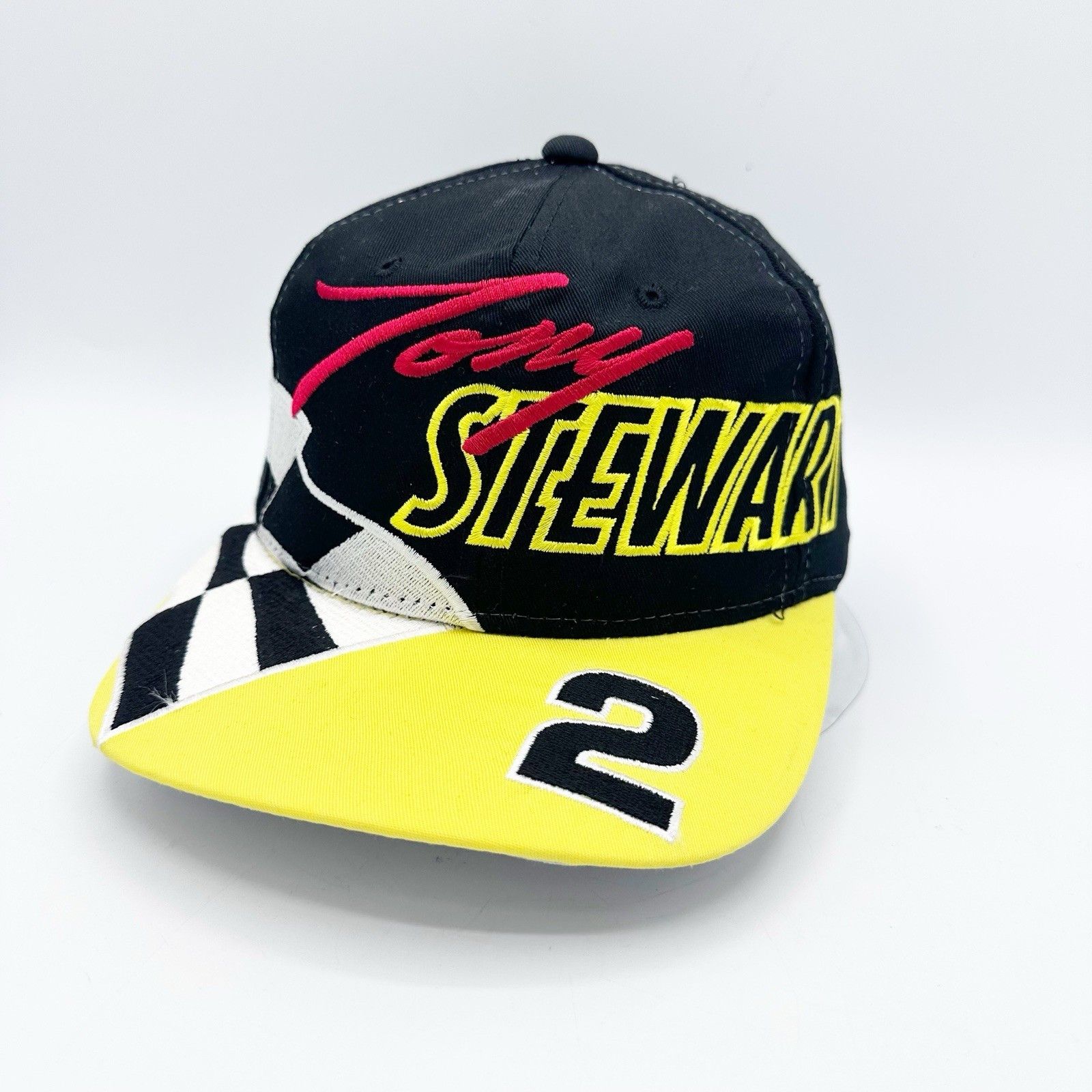 NASCAR Vtg Tony Stewart #2 Kudzu Hat 90s Glidden Menards Indy Car Size ONE SIZE - 1 Thumbnail