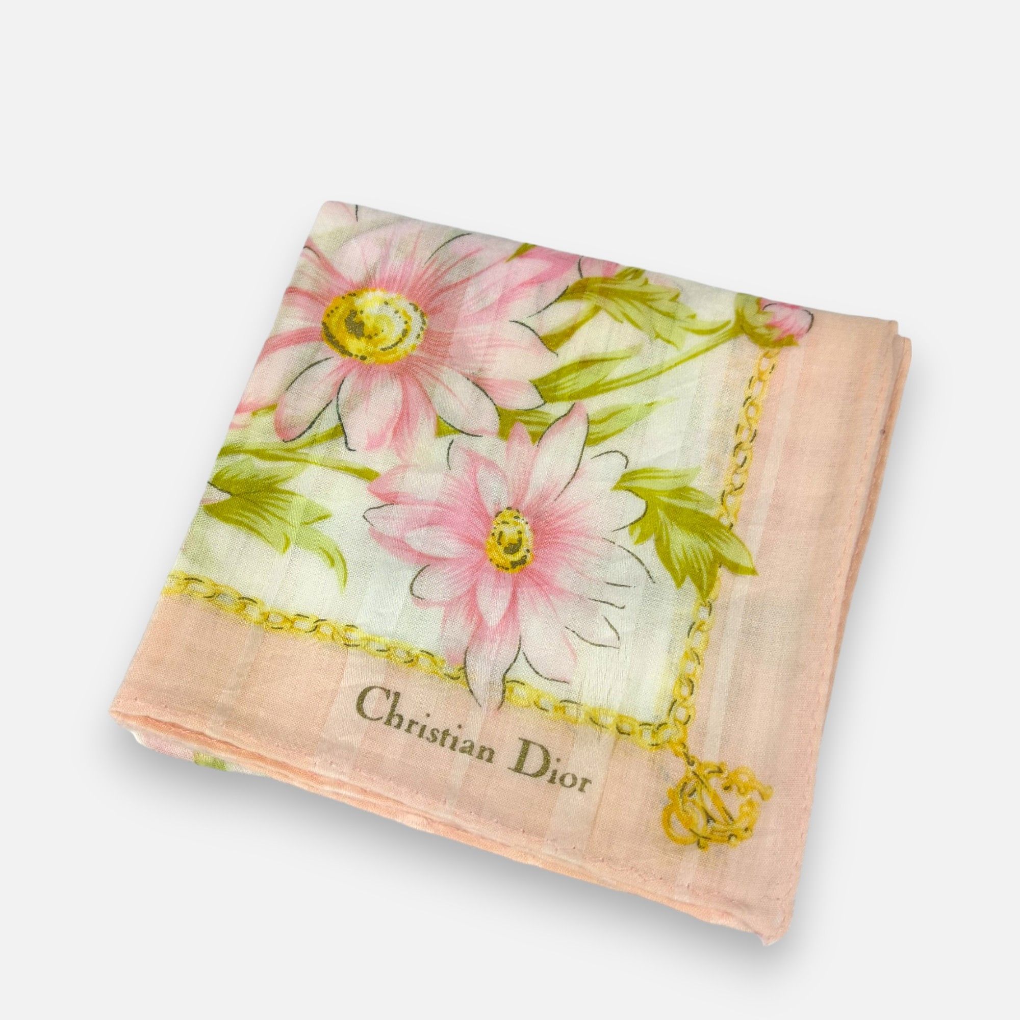 Japanese Brand Vintage Christian DIOR Handkerchief Neckerchief Bandana Size ONE SIZE - 4 Thumbnail
