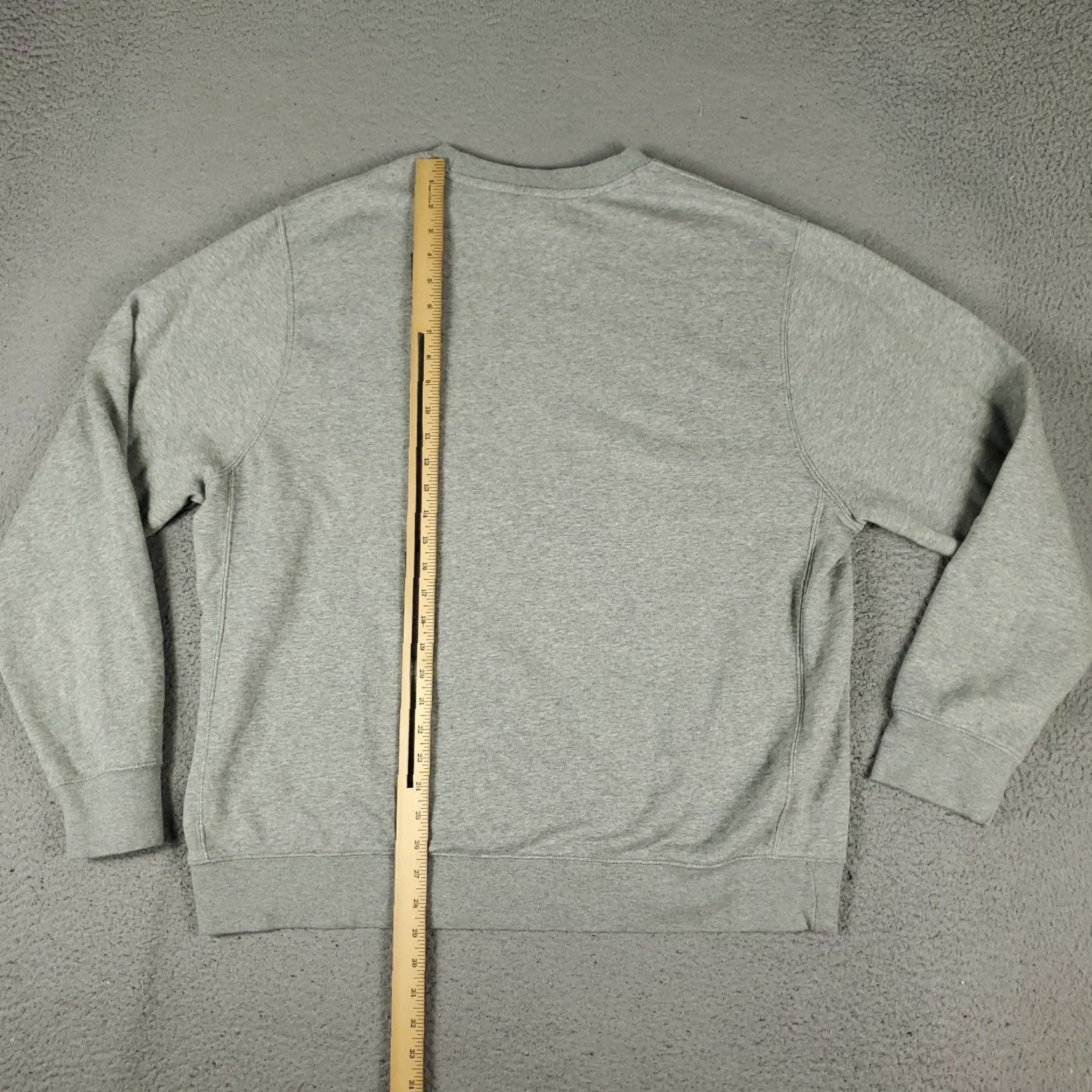 Nike Nike Mens Sweater Size XL Gray Fleece Pullover Crew Neck Sweatshirt Size US XL / EU 56 / 4 - 5 Thumbnail