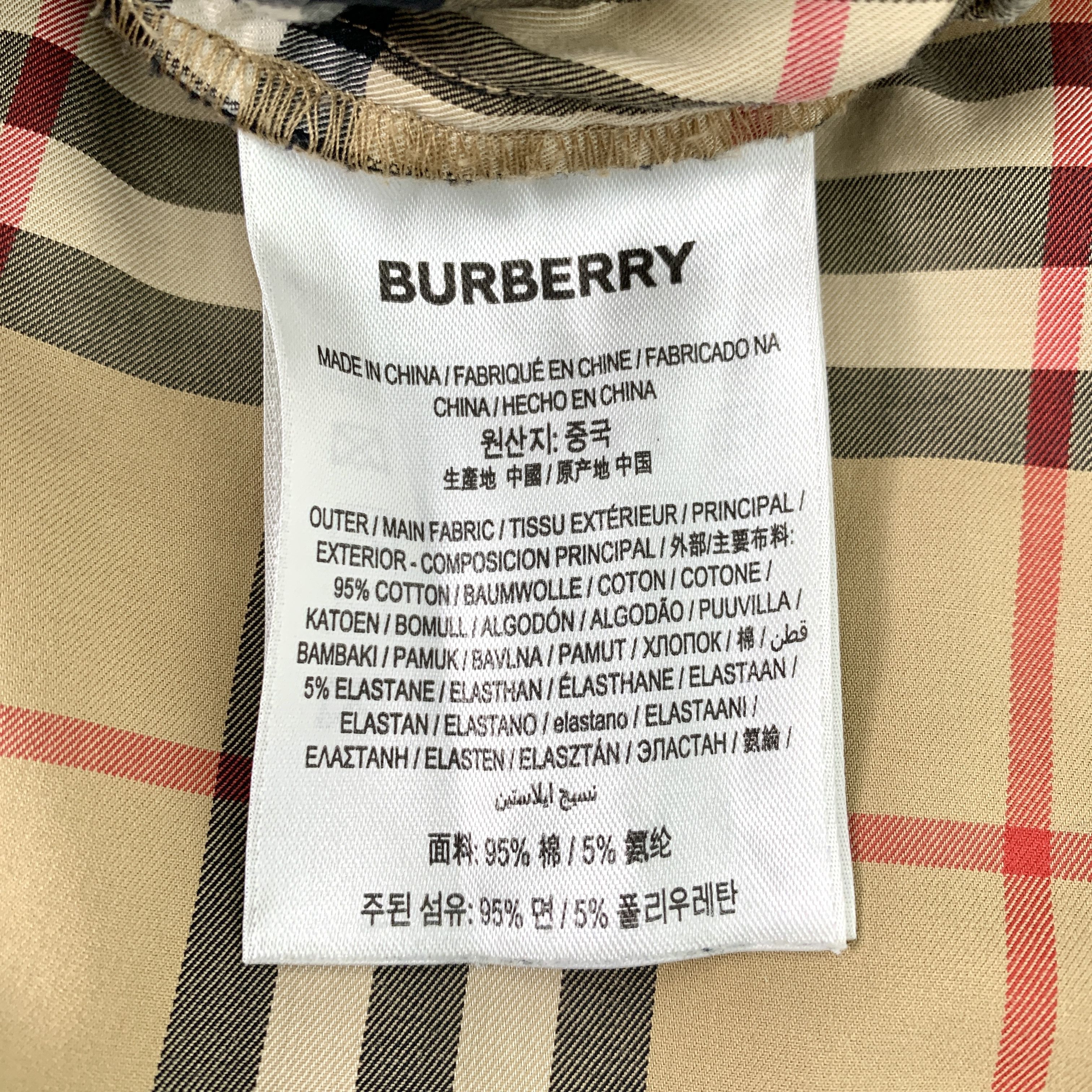 Burberry Burberry Brown Check Cotton Wide-Leg Pants (Size XS) Size 36" / US 14 / IT 50 - 8 Thumbnail