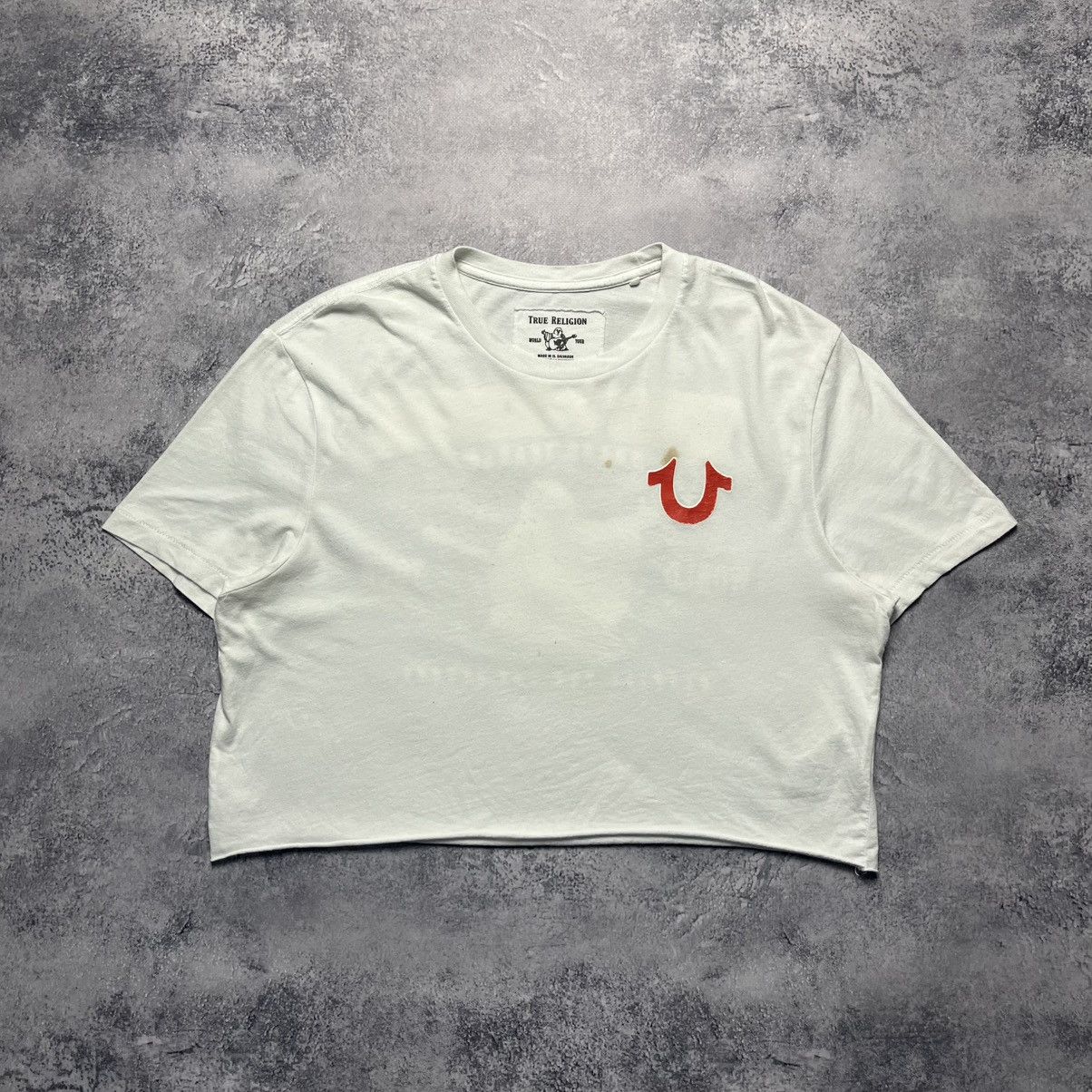 True Religion True Religion Crop Top Tee Streetwear Y2K Big Buddha Logo Size XS / US 0-2 / IT 36-38 - 1 Thumbnail