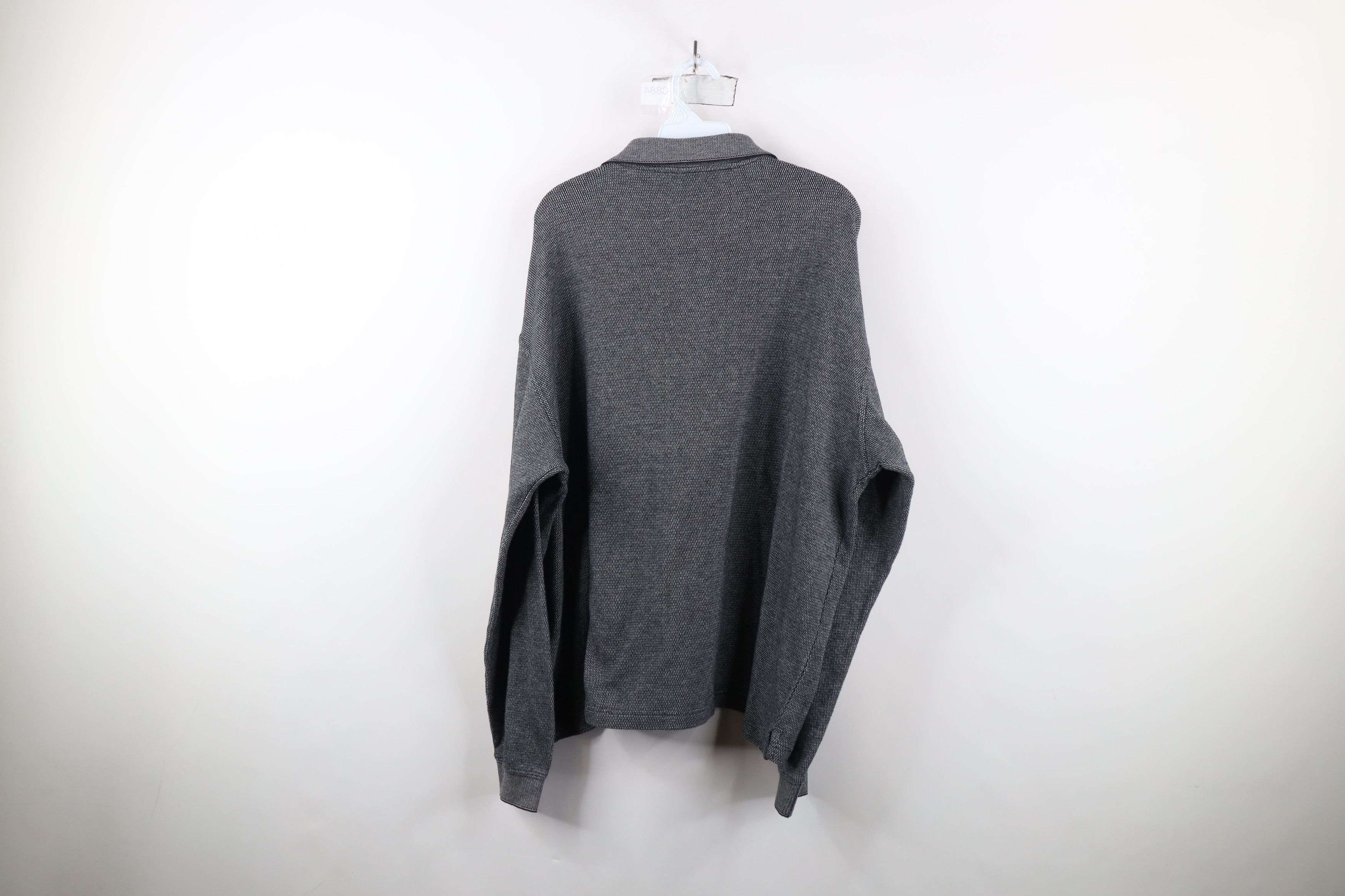 Vintage Vintage 90s Streetwear Knit Long Sleeve Rugby Polo Shirt Size US XL / EU 56 / 4 - 9 Thumbnail