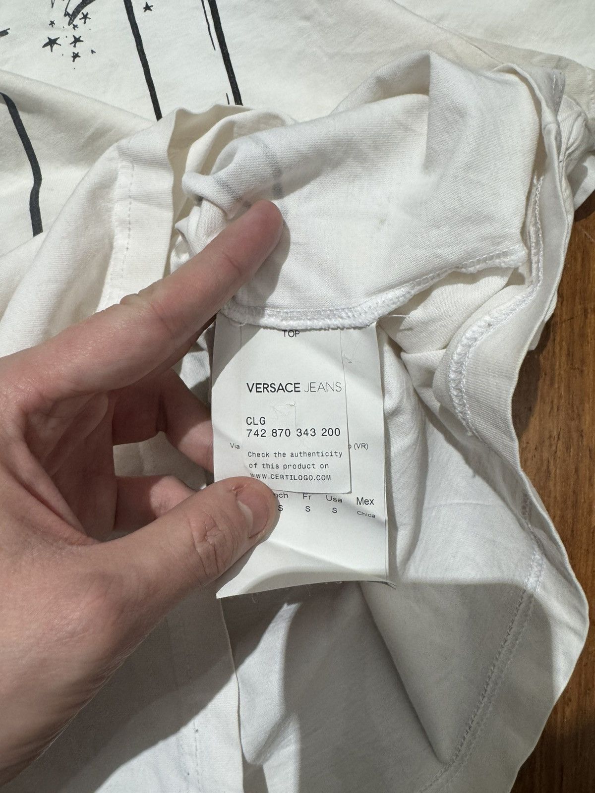 Versace Versace Jeans Ribbon Tee Size S / US 4 / IT 40 - 4 Thumbnail