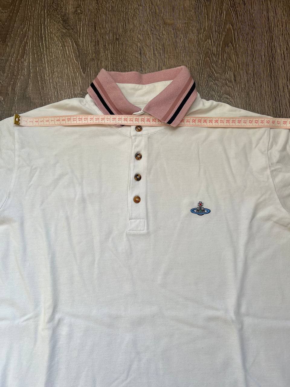 Japanese Brand × Vivienne Westwood Vintage Vivienne Westwood polo shirt t white pink Size US XL / EU 56 / 4 - 11 Thumbnail