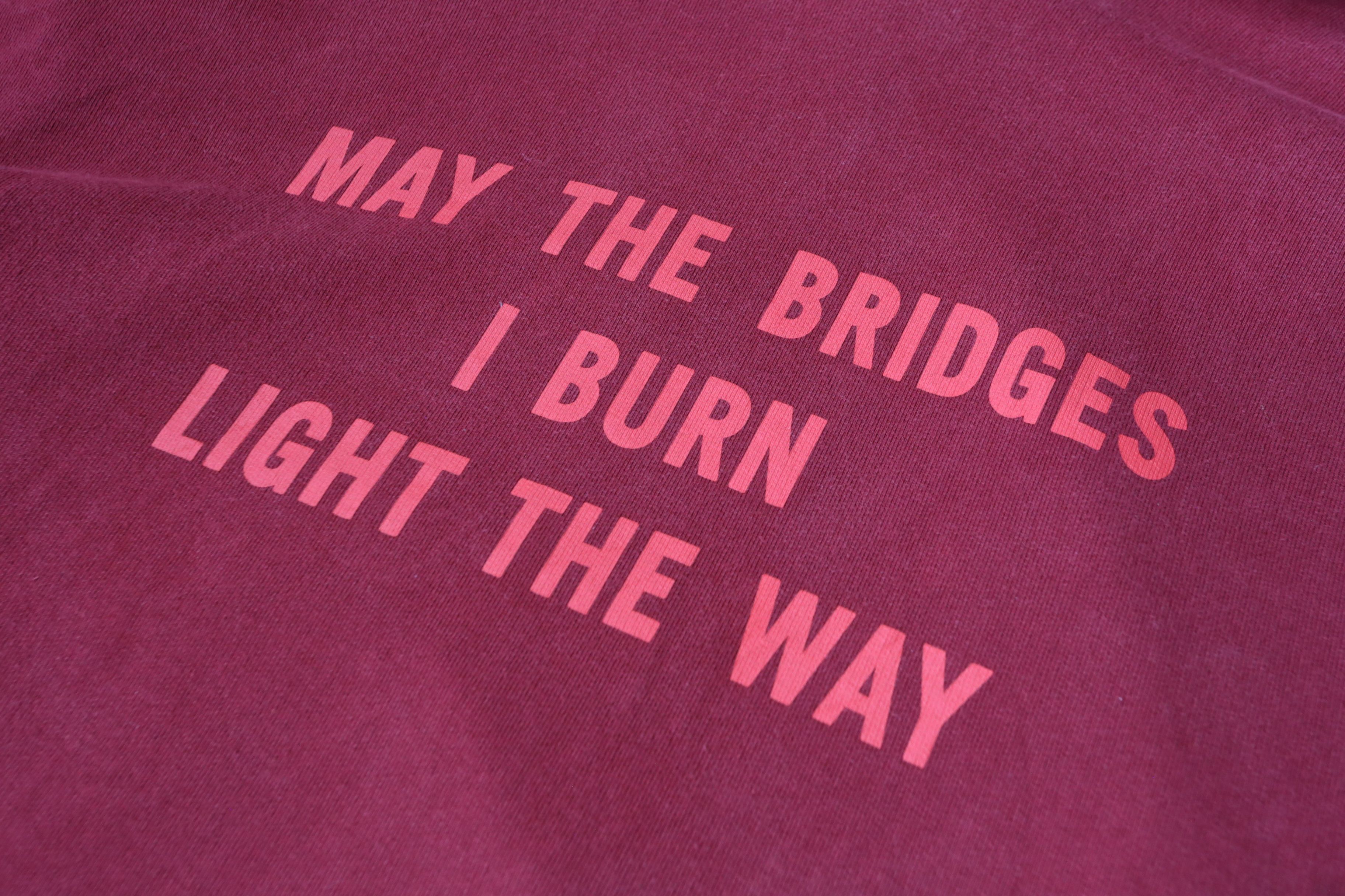 Vetements V - F/W 17 - "May the Bridges I Burn Light the Way" Hoodie Size US M / EU 48-50 / 2 - 5 Thumbnail