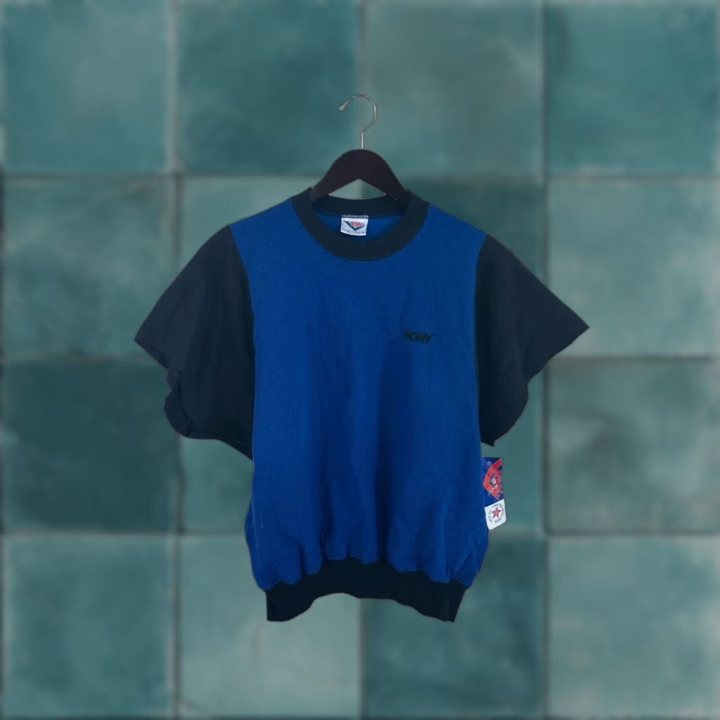 PONY VINTAGE PONY T-Shirt Mens 90s Batwing Sleeve Deadstock NWT Made in USA Blue Royal PONY Screen Print Logo Mens XL, 90s, Activewear Size US XL / EU 56 / 4 - 1 Thumbnail