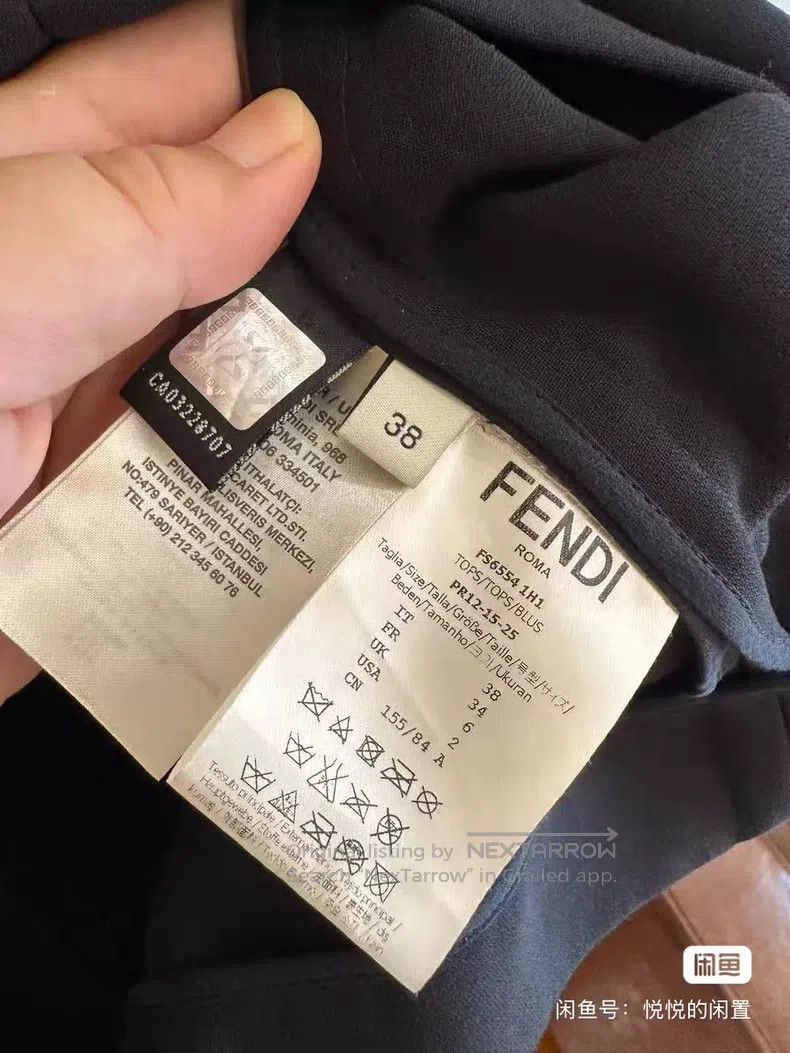 Fendi Fendi Showpiece sheepskin patchwork top Size XS / US 0-2 / IT 36-38 - 4 Thumbnail