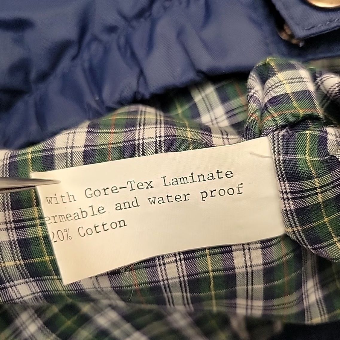 Vintage VINTAGE LaMode DuGolf Gore Tex Jacket Men L Blue Bomber Wind-Resistant Water-Resistant Golf Plaid Lined Size US L / EU 52-54 / 3 - 6 Thumbnail