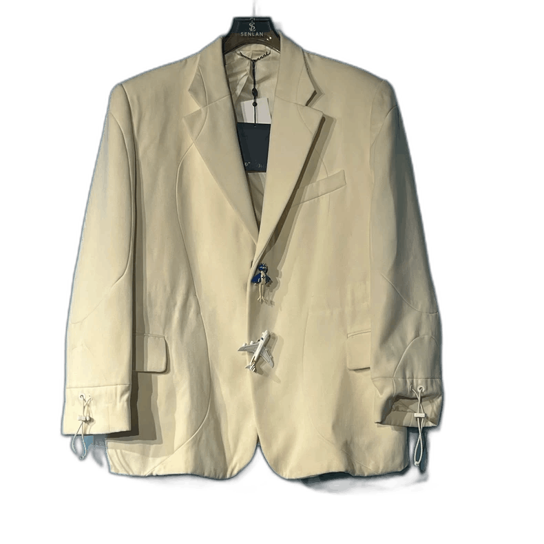 Louis Vuitton White Tailored Blazer Suit Jacket