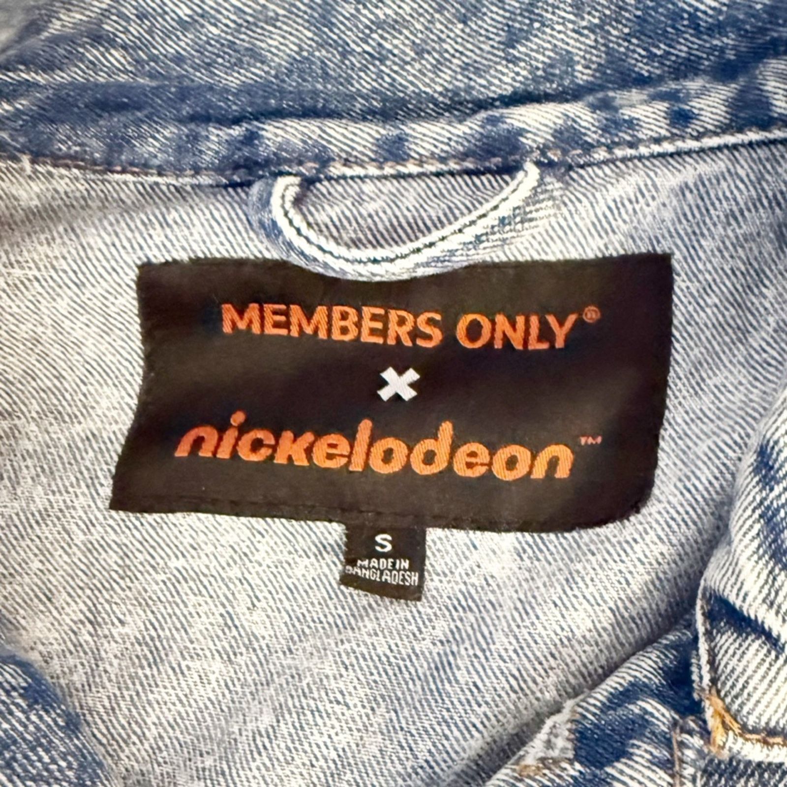 Members Only MEMBERS ONLY X NICKELODEON Denim Jacket 90’s Cartoon Collab Size S / US 4 / IT 40 - 6 Thumbnail