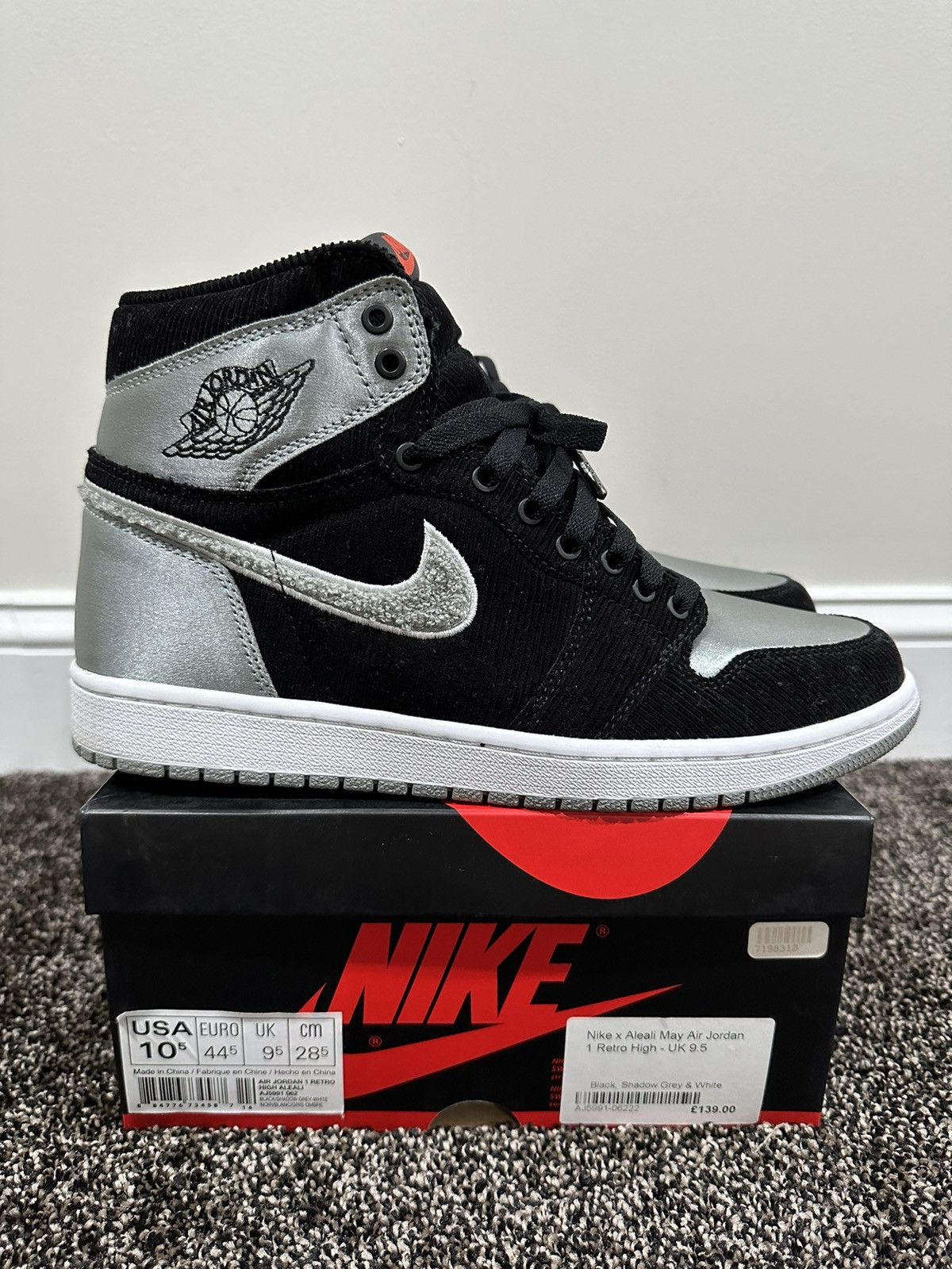 Jordan Brand Jordan Brand x Aleali May Retro 1 Nike Air OG High Sneaker Size US 10.5 / EU 43-44 - 1 Thumbnail