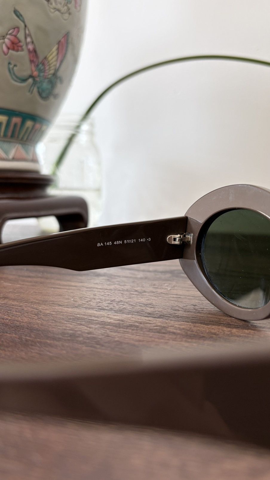 Balenciaga Balenciaga Oval Sunglasses Brown Frame Logo Lens Size ONE SIZE - 7 Thumbnail