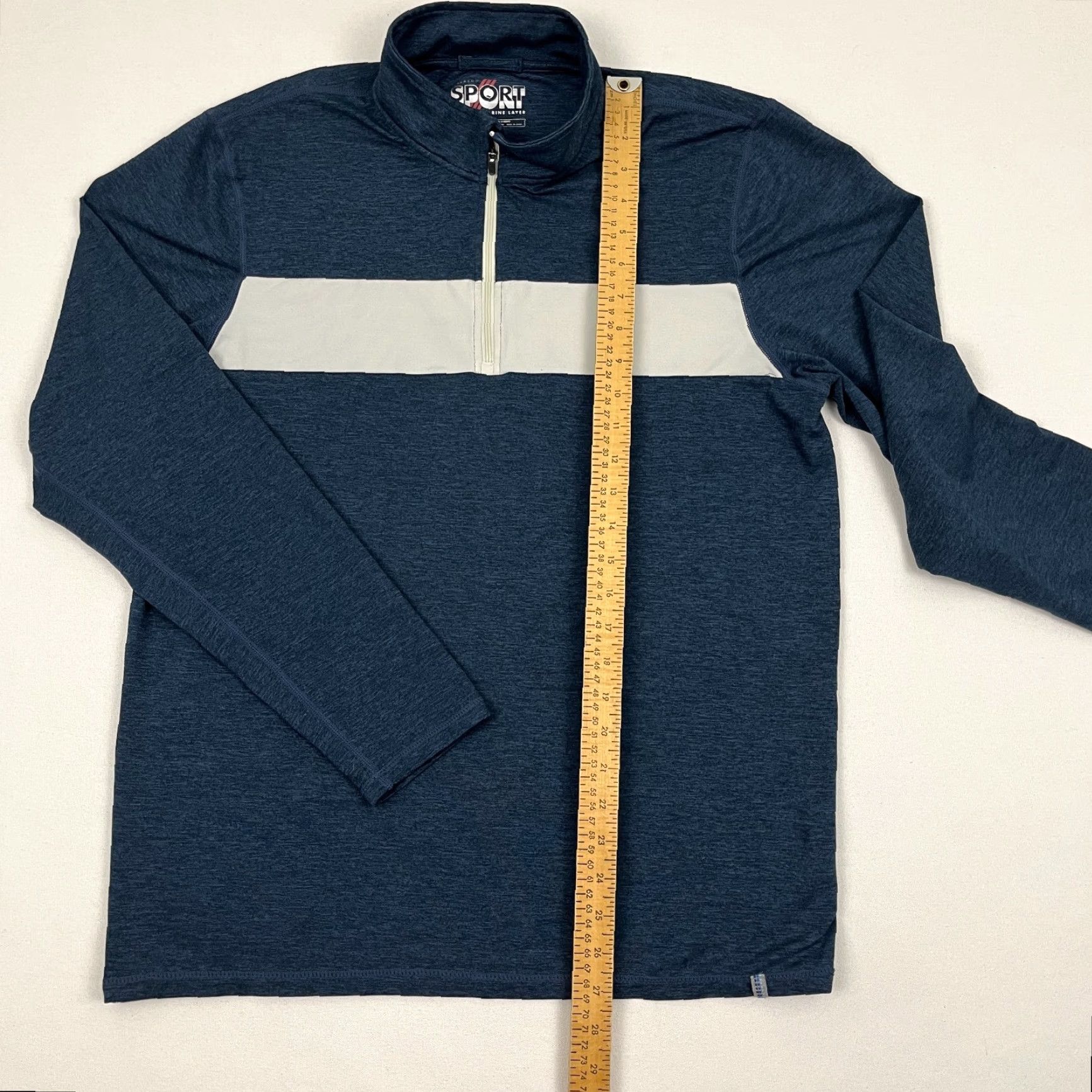 Marine Layer Marine Layer Weekend Sport Jacket Mens L Blue Performance Quarter Zip Pullover Jacket Size US L / EU 52-54 / 3 - 3 Thumbnail