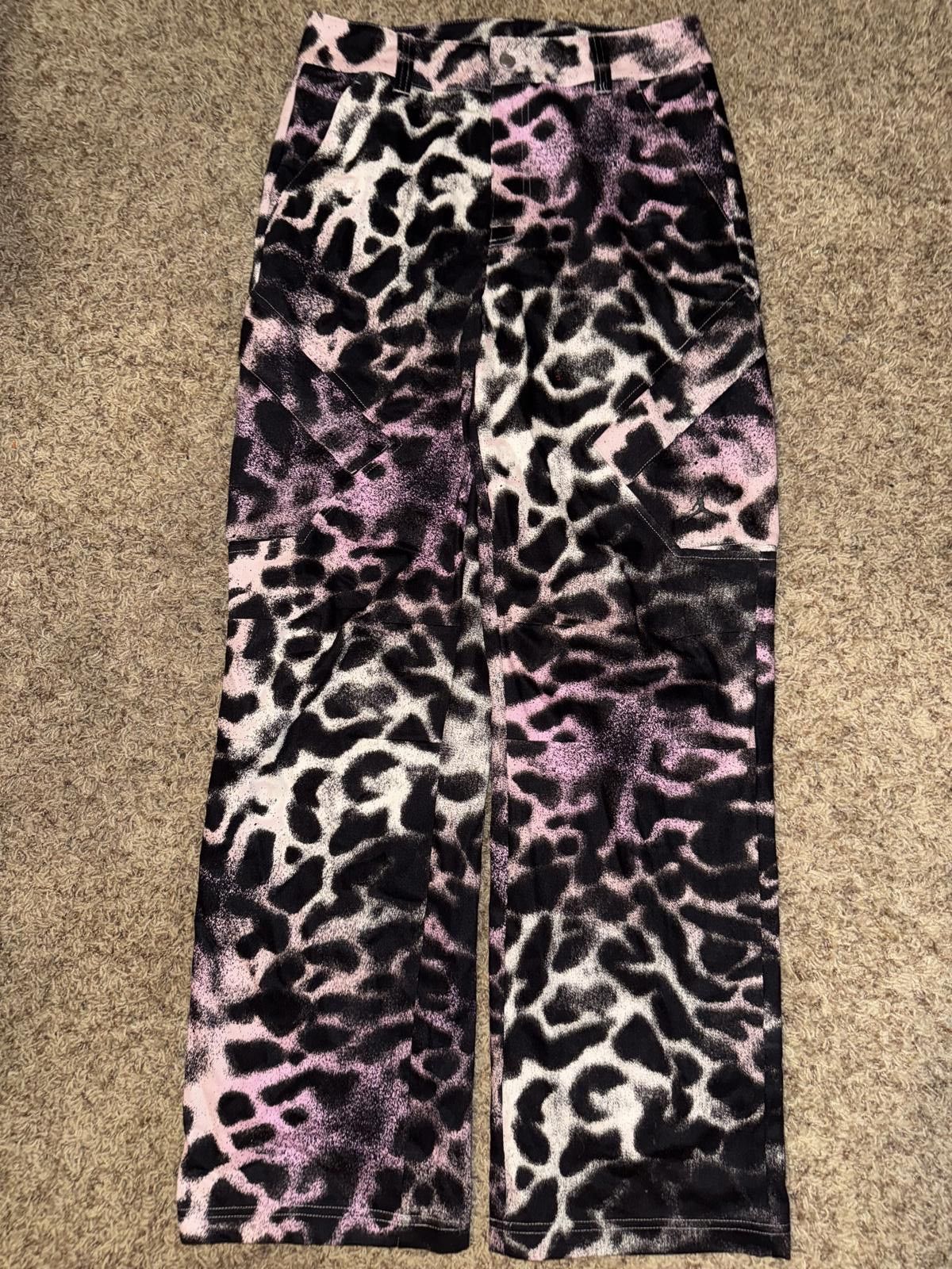 Nike Air Jordan Chicago Women's Animal Printed Pants Sample Size 28" / US 6 / IT 42 - 1 Thumbnail