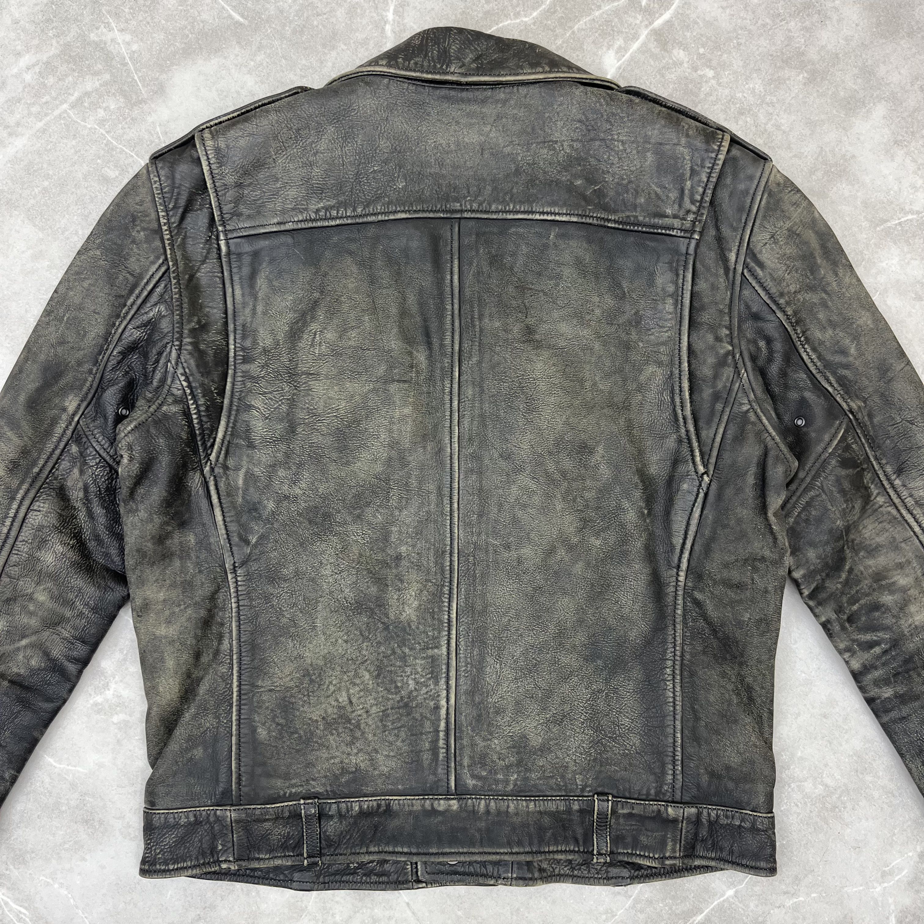 Polo Ralph Lauren Polo Ralph Lauren Moto Leather Jacket RL Mens Biker Jacket Size US M / EU 48-50 / 2 - 6 Thumbnail