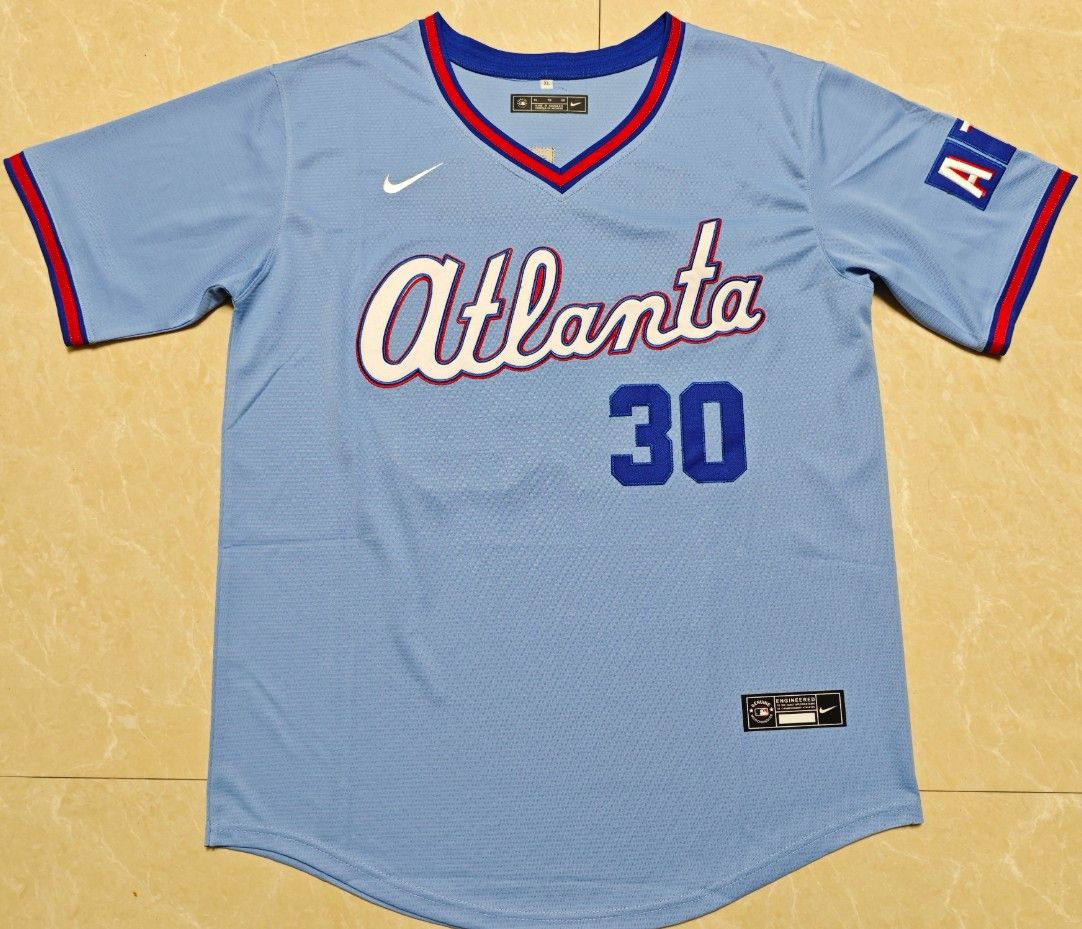 Other 2026 New Style Atlanta Braves Jerseys #30 Drake Baldwin Size US S / EU 44-46 / 1 - 1 Thumbnail