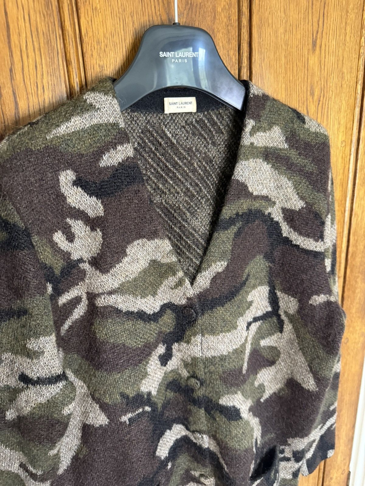 Saint Laurent Paris SS15 Saint Laurent camo camouflage cardigan Hedi Psych Rock Size US S / EU 44-46 / 1 - 13 Thumbnail