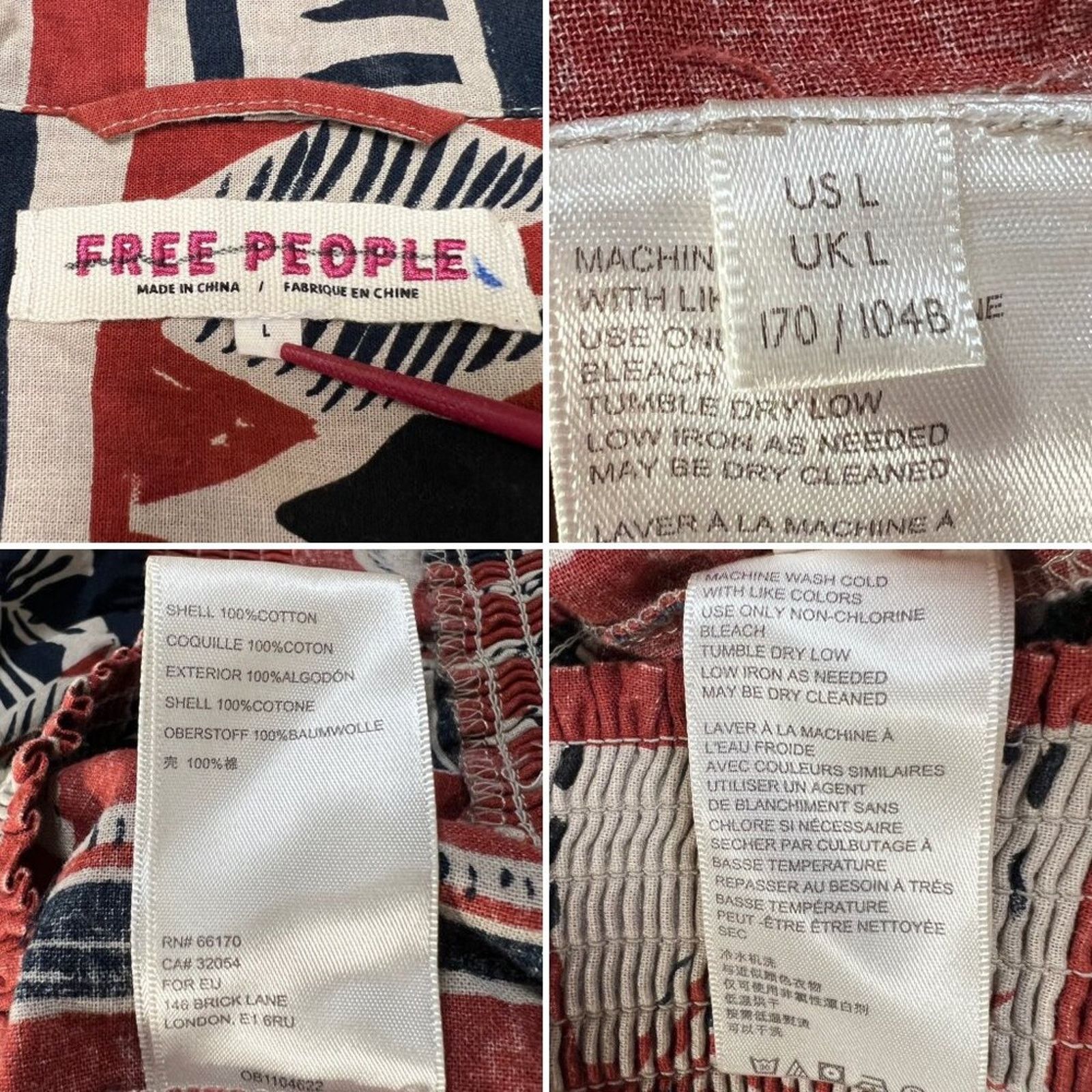 Free People Free People Golden Nile Aztec Crop Shirt Jacket Multicolor L Size L / US 10 / IT 46 - 4 Thumbnail