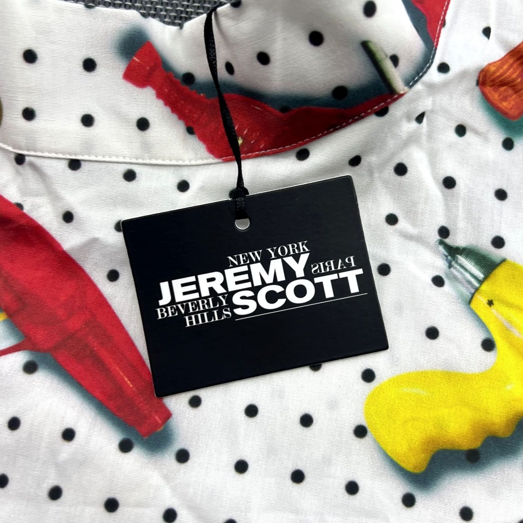 Jeremy Scott Jeremy Scott Skirt Womens US 10 White Polka Toy Water Gun Pistol Size 30" / US 8 / IT 44 - 4 Thumbnail