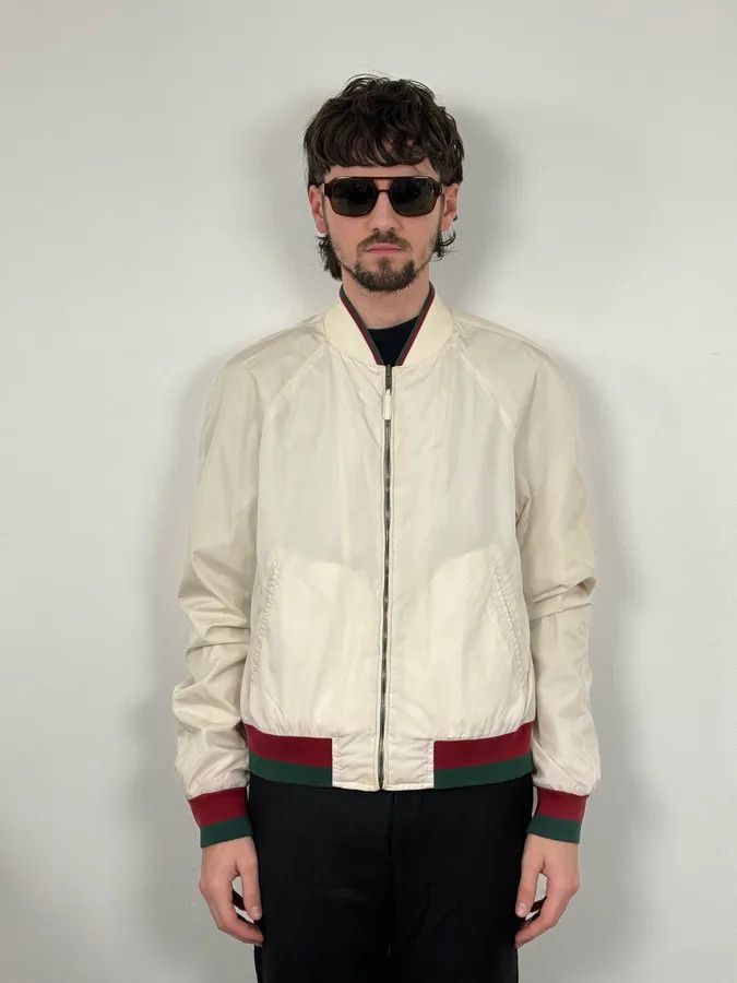 Gucci 2000s Gucci Creamy White Signature Jacket Size US M / EU 48-50 / 2 - 2 Thumbnail