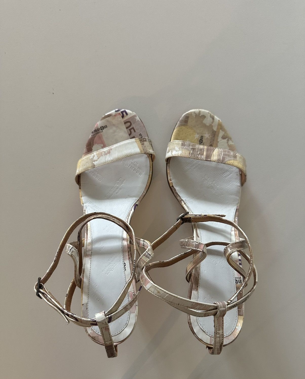Maison Margiela RARE Maison Margiela Euro Note Banknote Sandals SS08 Archive Size US 10 / IT 40 - 4 Thumbnail