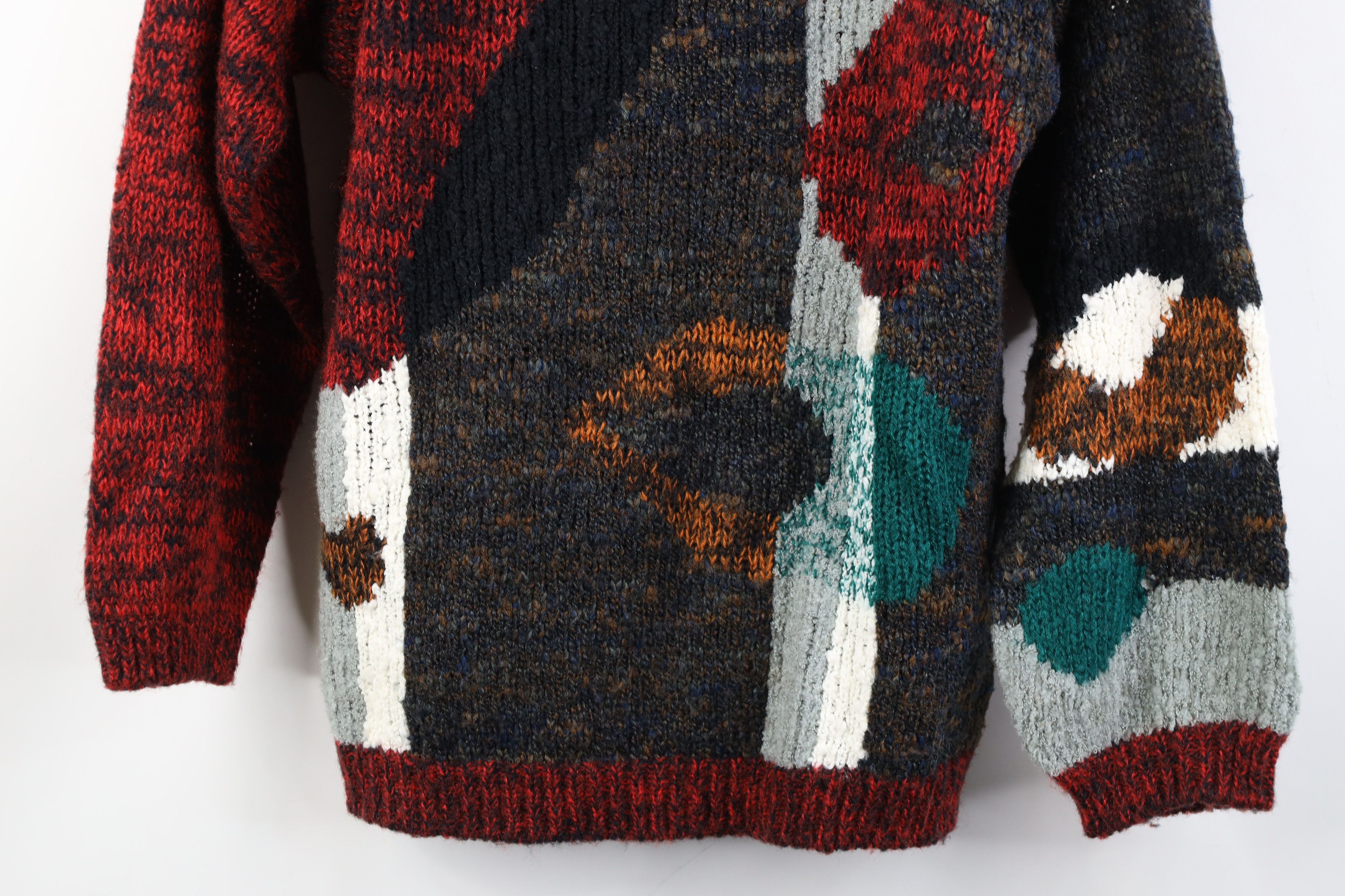 Vintage Vintage 90s Streetwear Wool Blend Knit Crewneck Sweater Size M / US 6-8 / IT 42-44 - 3 Thumbnail
