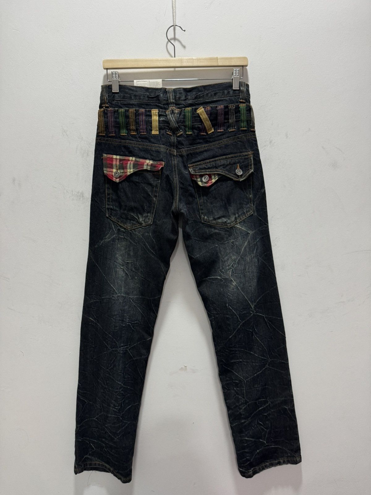 Japanese Brand JAPANESE DESIGN NYLAUS DOUBLE WAIST SEDITIONARIES STYLE JEAN Size US 30 / EU 46 - 8 Thumbnail