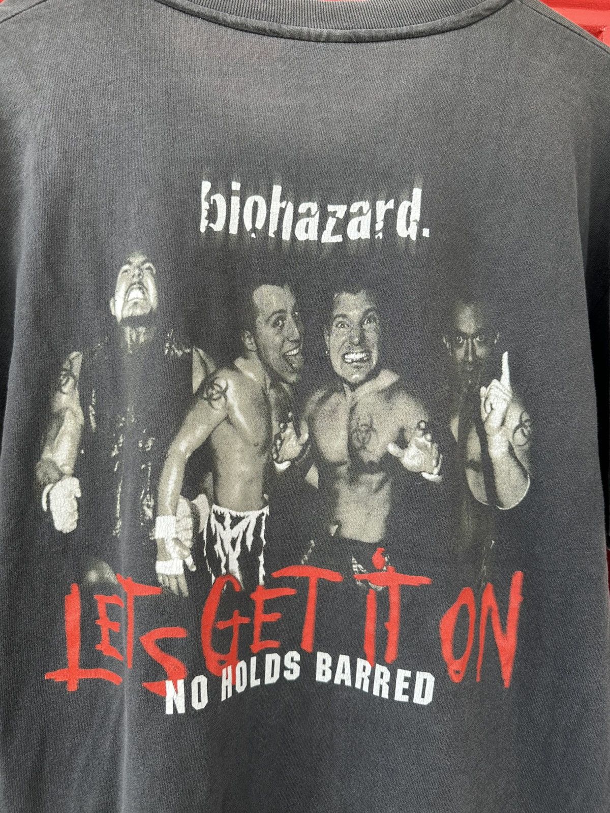 Band Tees Vintage 90s Biohazard No Hold Barred Band Tee Size US L / EU 52-54 / 3 - 4 Thumbnail