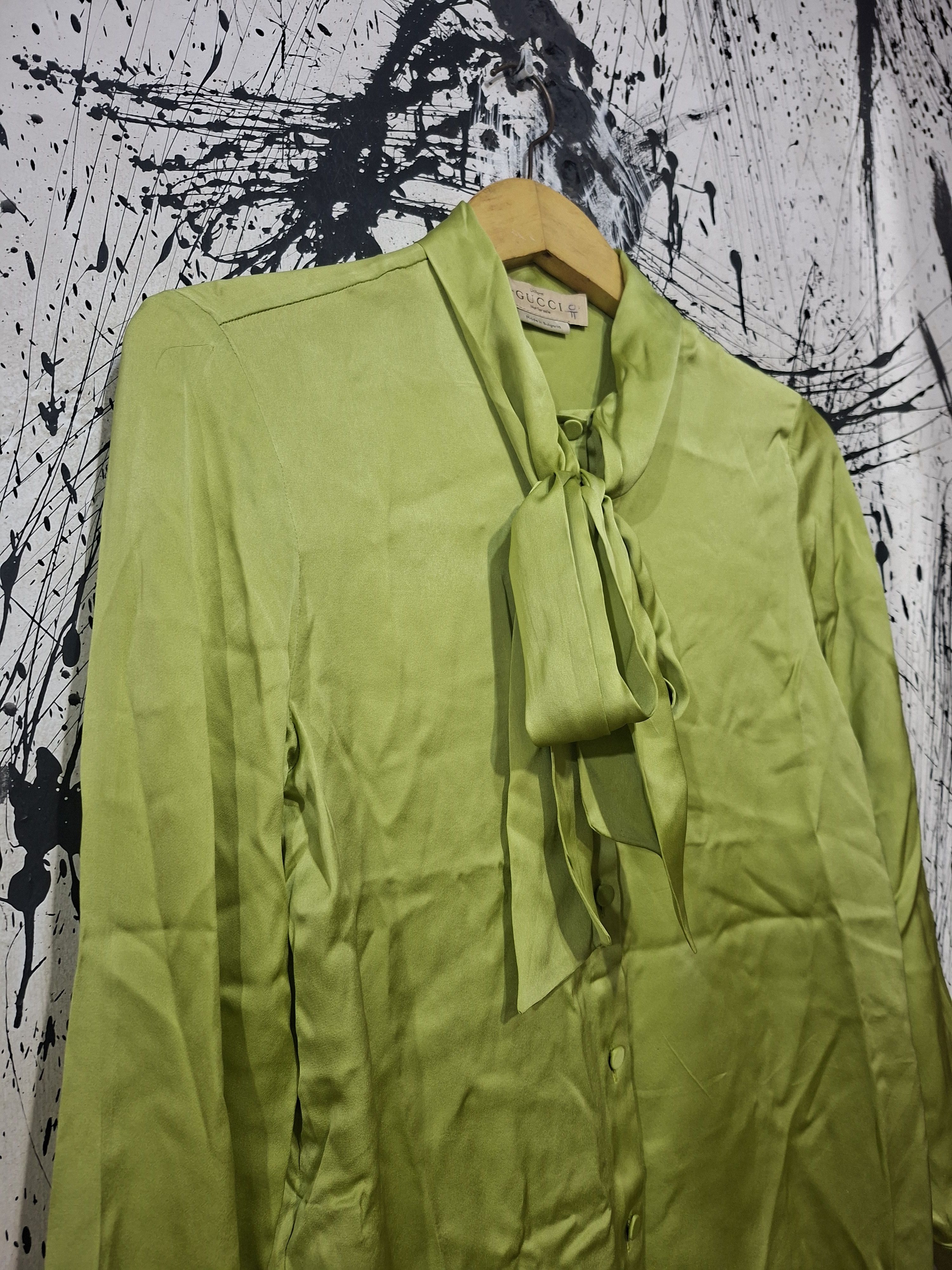 Gucci GUCCI ALESSANDRO MICHAEL ERA SS 2019 SILK BLOUSE Size S / US 4 / IT 40 - 2 Thumbnail