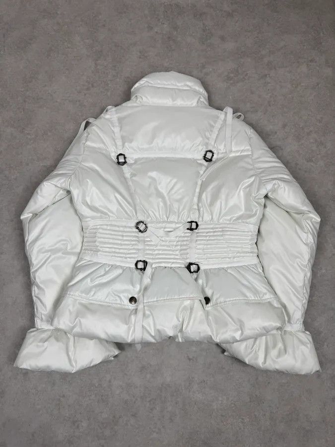 Just Cavalli 2000s Cavalli White Harness Bondage Puffer Jacket Size M / US 6-8 / IT 42-44 - 3 Thumbnail