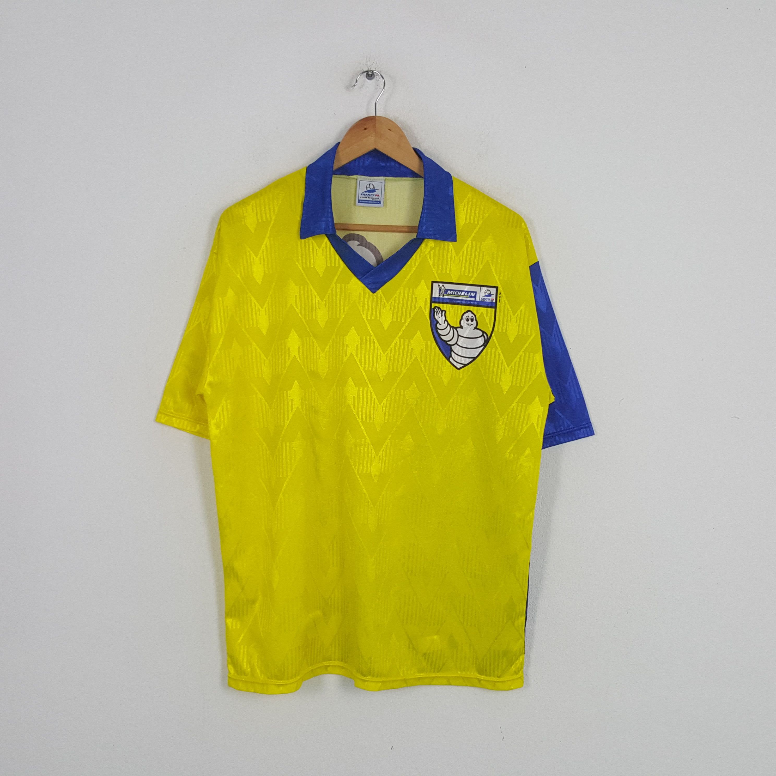 Vintage Vintage Michelin X World Cup France 98 Sports Style Jersey Size US L / EU 52-54 / 3 - 3 Thumbnail