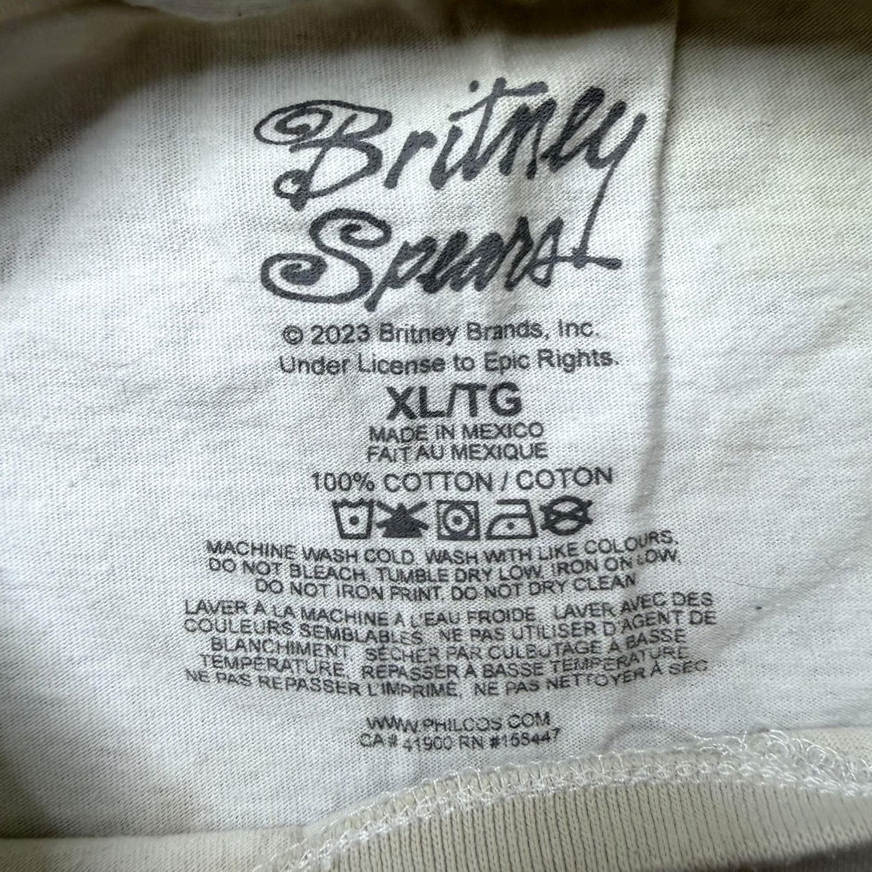 Vintage Britney Spears Shirt Womens XL White Portrait Photo Graphic Tee T-Shirt Music Size XL / US 12-14 / IT 48-50 - 3 Thumbnail