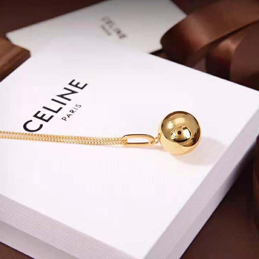 Celine o1bcso1str1024 Size: OS/ Separables Boule Pendant in Gold Size ONE SIZE - 6 Thumbnail