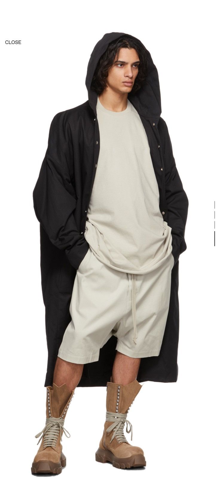 Rick Owens Rick Owens Black Peter Coat Size US M / EU 48-50 / 2 - 12 Thumbnail