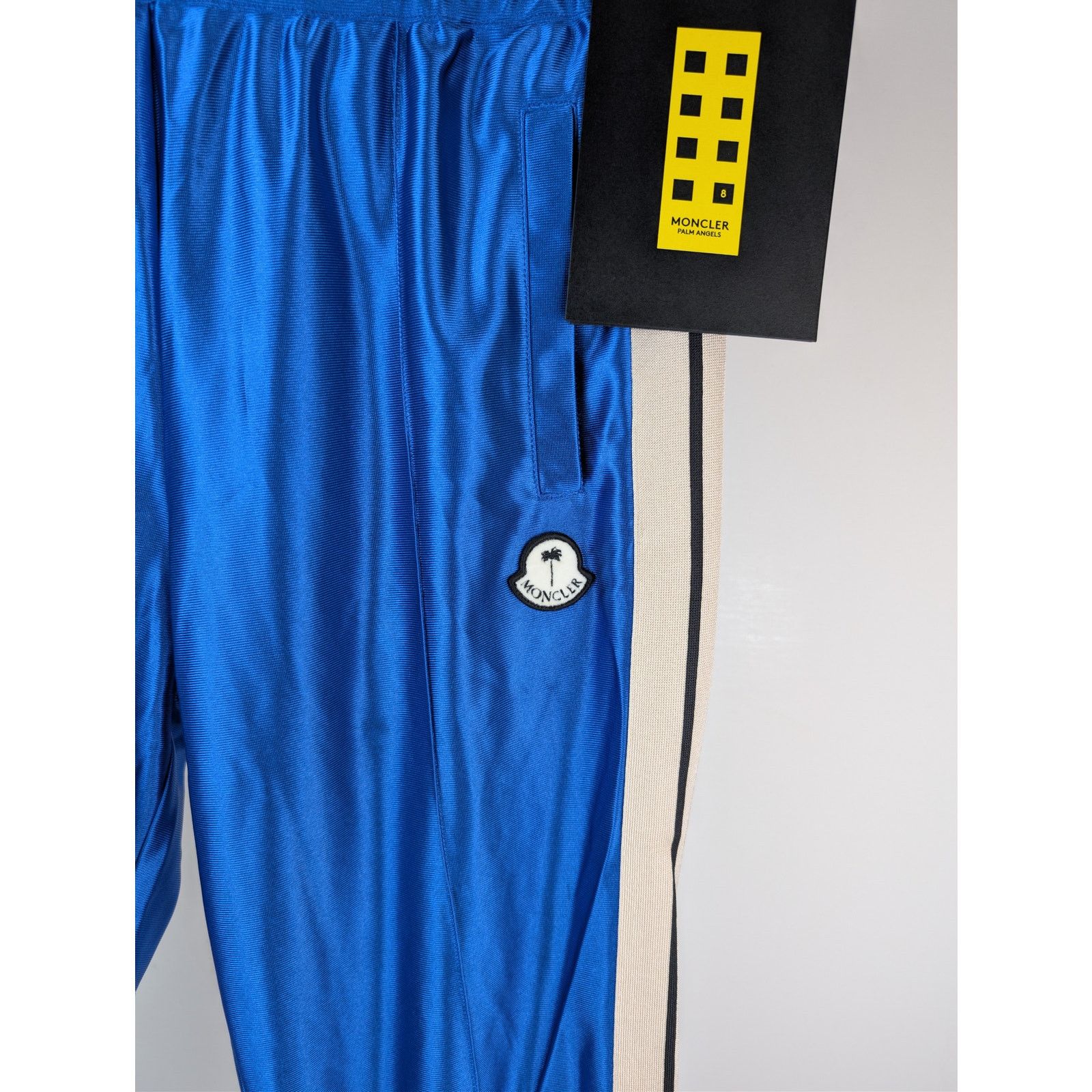 Moncler × Palm Angels o1rshd1 Q:2 / Shiny Track Pants in Blue Size US 32 / EU 48 - 8 Thumbnail