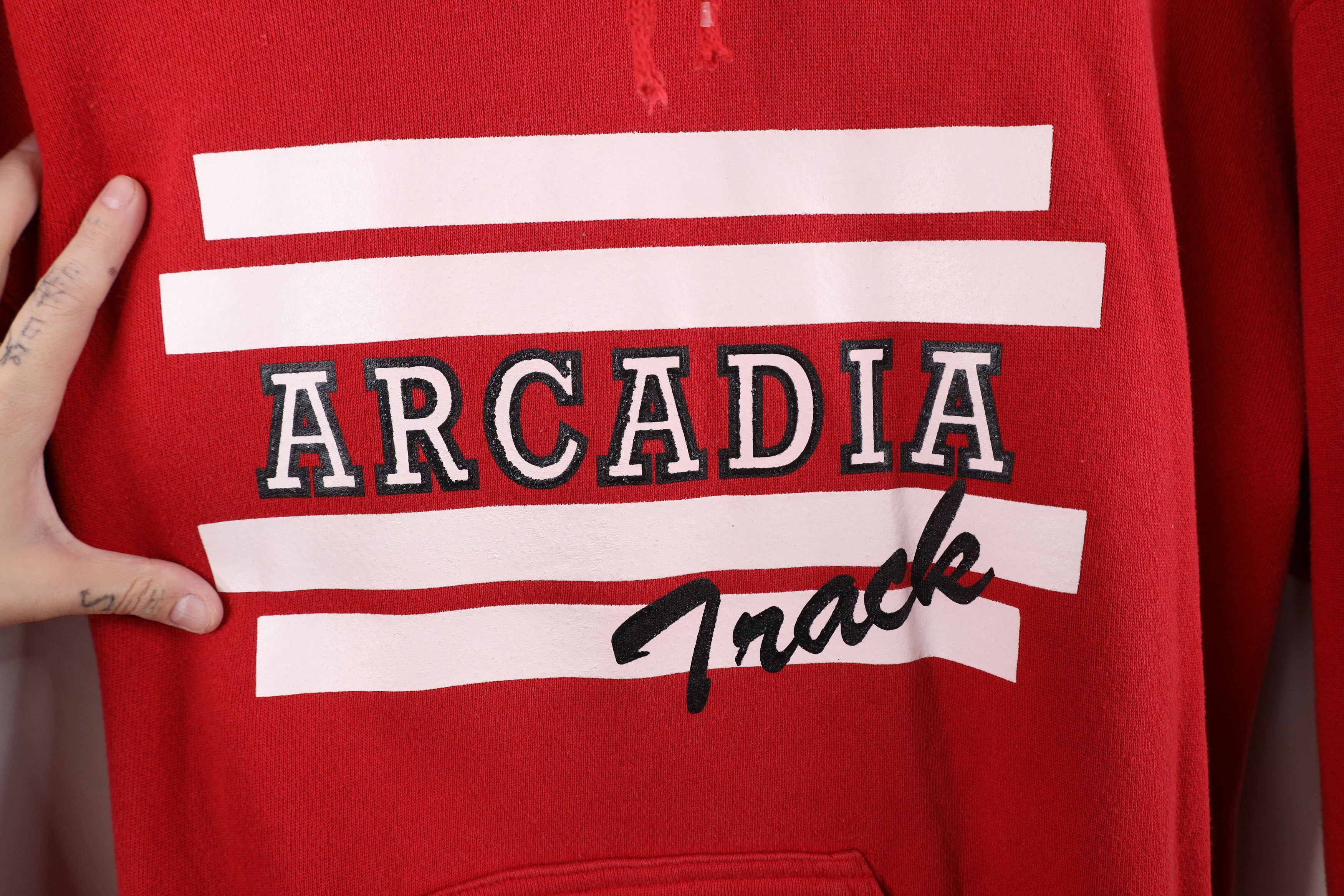 Vintage Vintage 90s Streetwear Track and Field Heavyweight Hoodie Size US L / EU 52-54 / 3 - 5 Thumbnail