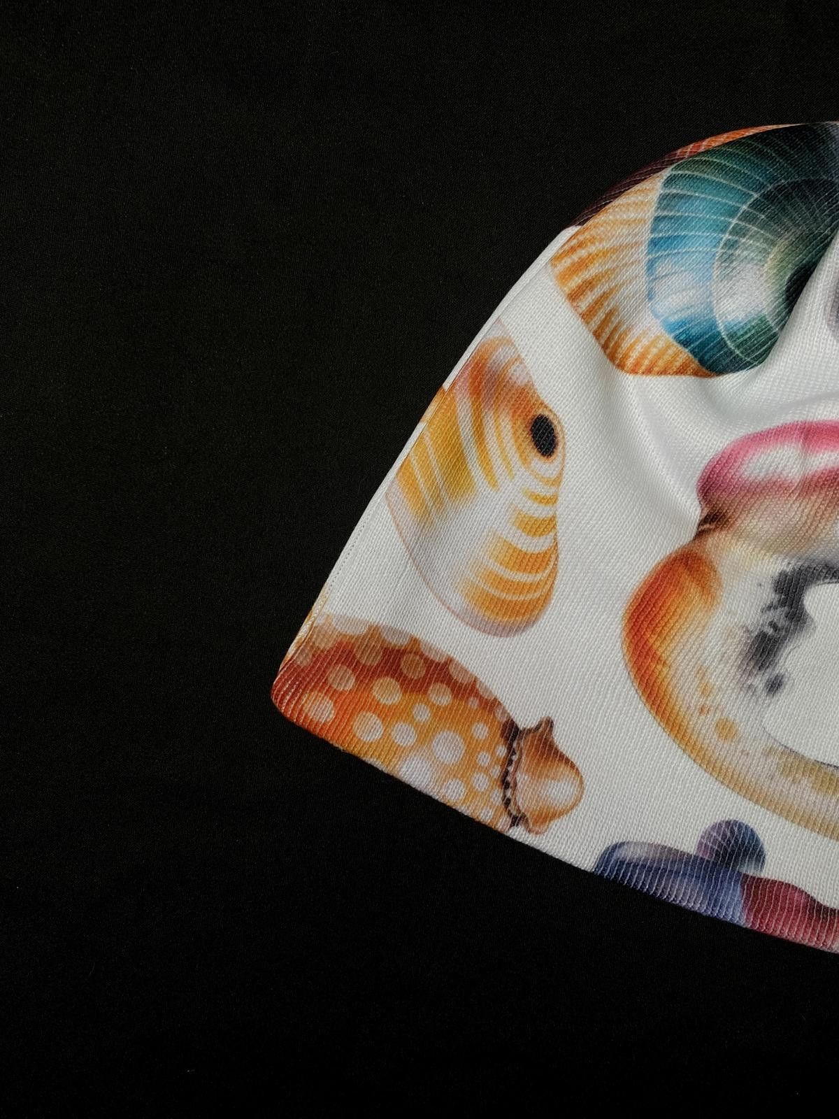 Japanese Brand Rare b.Eautiful b-mode No Cuff White Knit Beanie Hats OS Size ONE SIZE - 2 Thumbnail