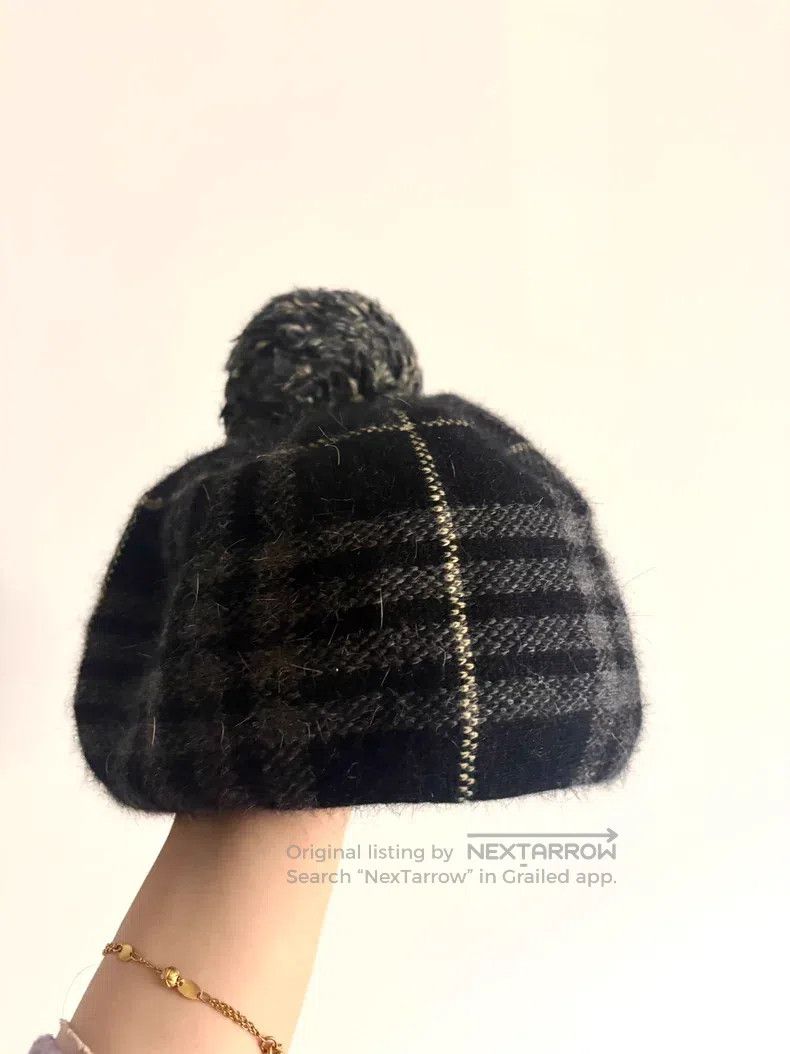 Vivienne Westwood Vivienne Westwood Gray and black checkered Saturn pom-pom Size ONE SIZE - 5 Thumbnail