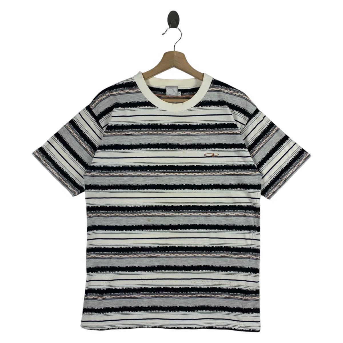 Ocean Pacific × Vintage Vintage 90s OCEAN PACIFIC Surfing stripe tee Size US L / EU 52-54 / 3 - 1 Thumbnail
