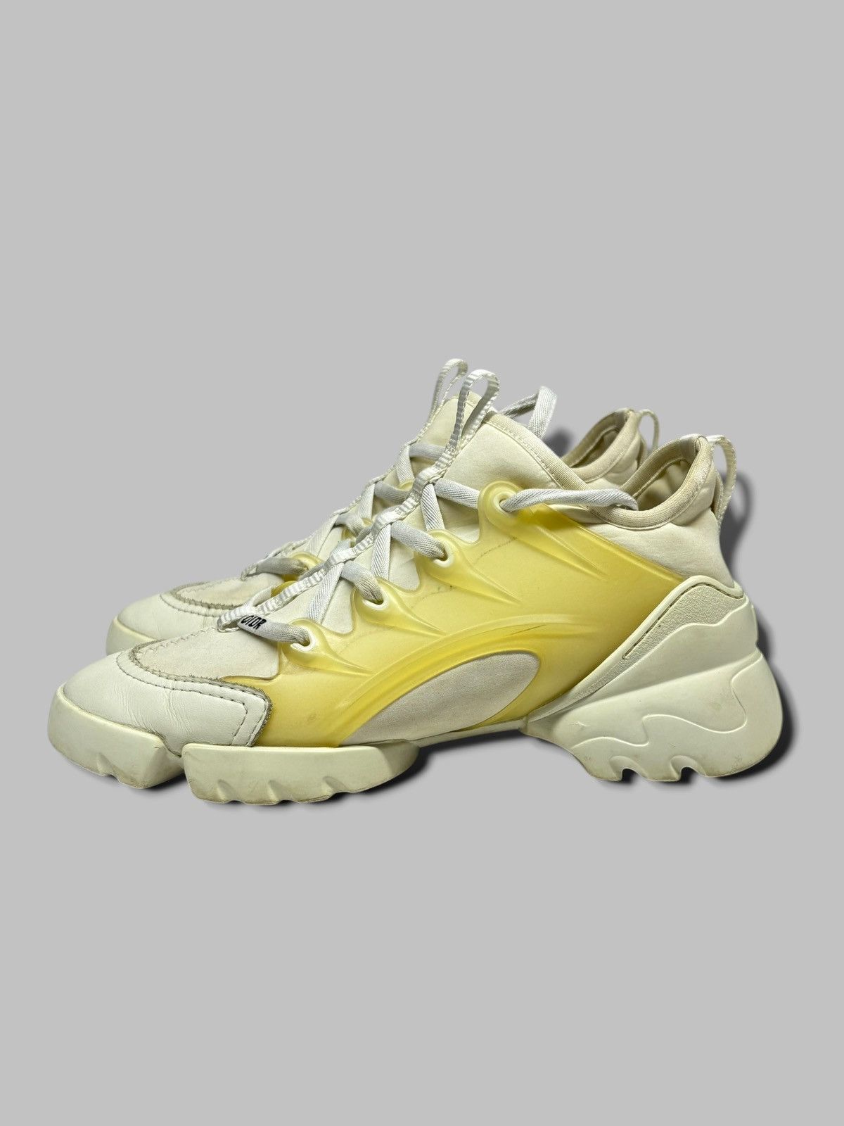 Dior Dior D-Connect White Leather Sneakers Size 37,5 Size US 7 / IT 37 - 5 Thumbnail